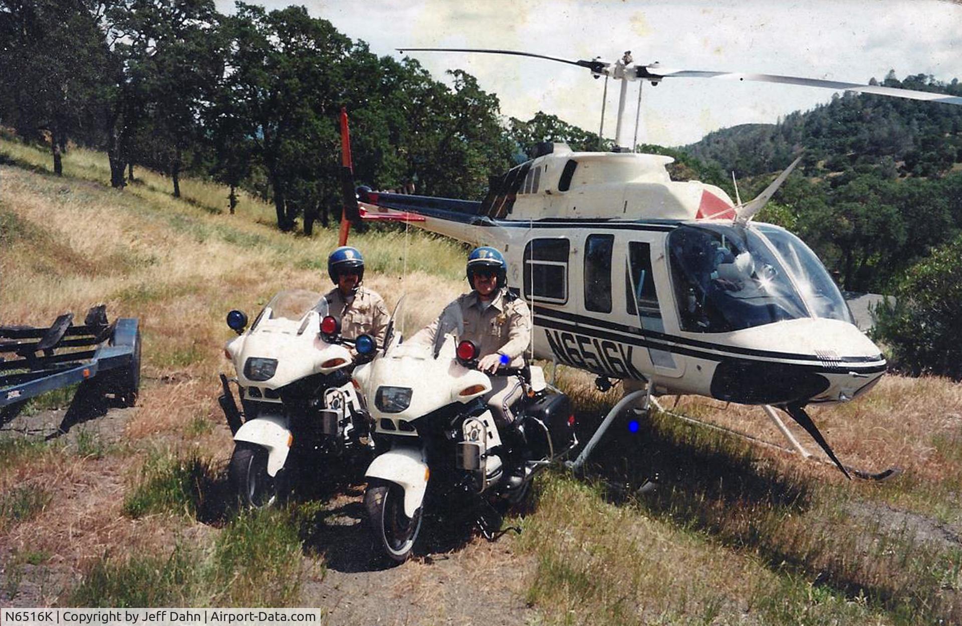 N6516K, 1990 Bell 206L-3 LongRanger III C/N 51391, On CA 128 east if Napa.