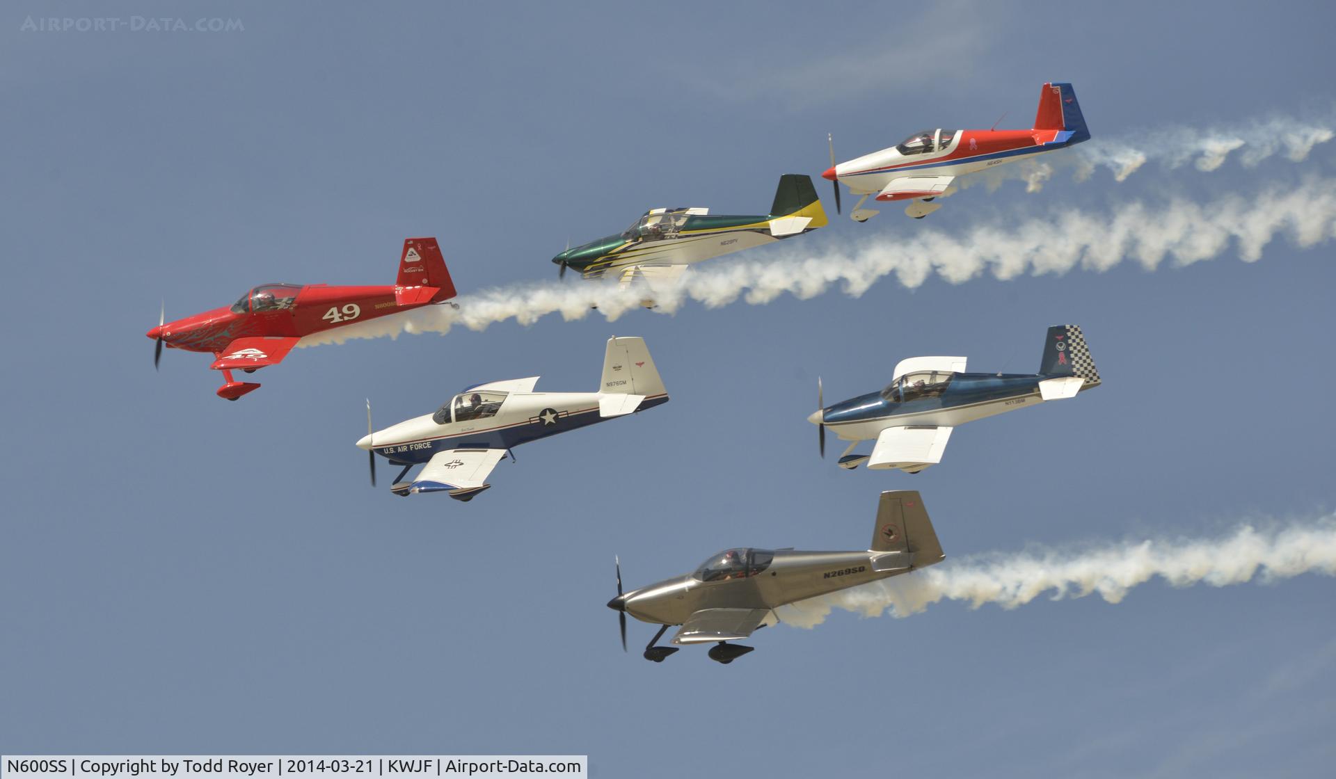 N600SS, Vans RV-6 C/N 24853, Performing at the Los Angeles County Airshow