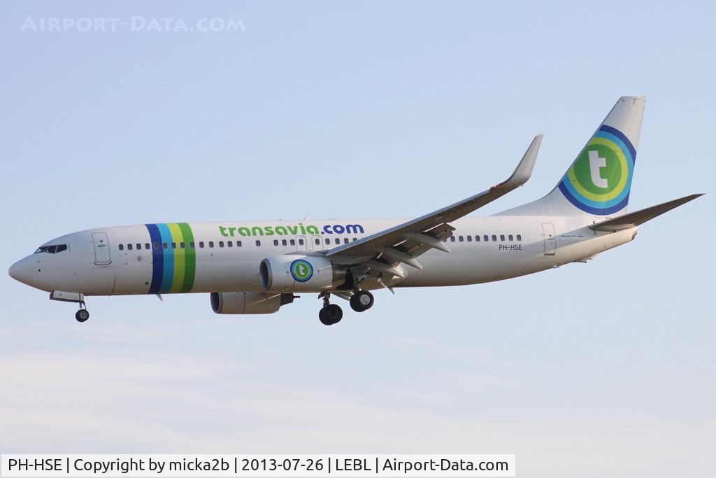 PH-HSE, 2011 Boeing 737-8K2 C/N 39259, Landing