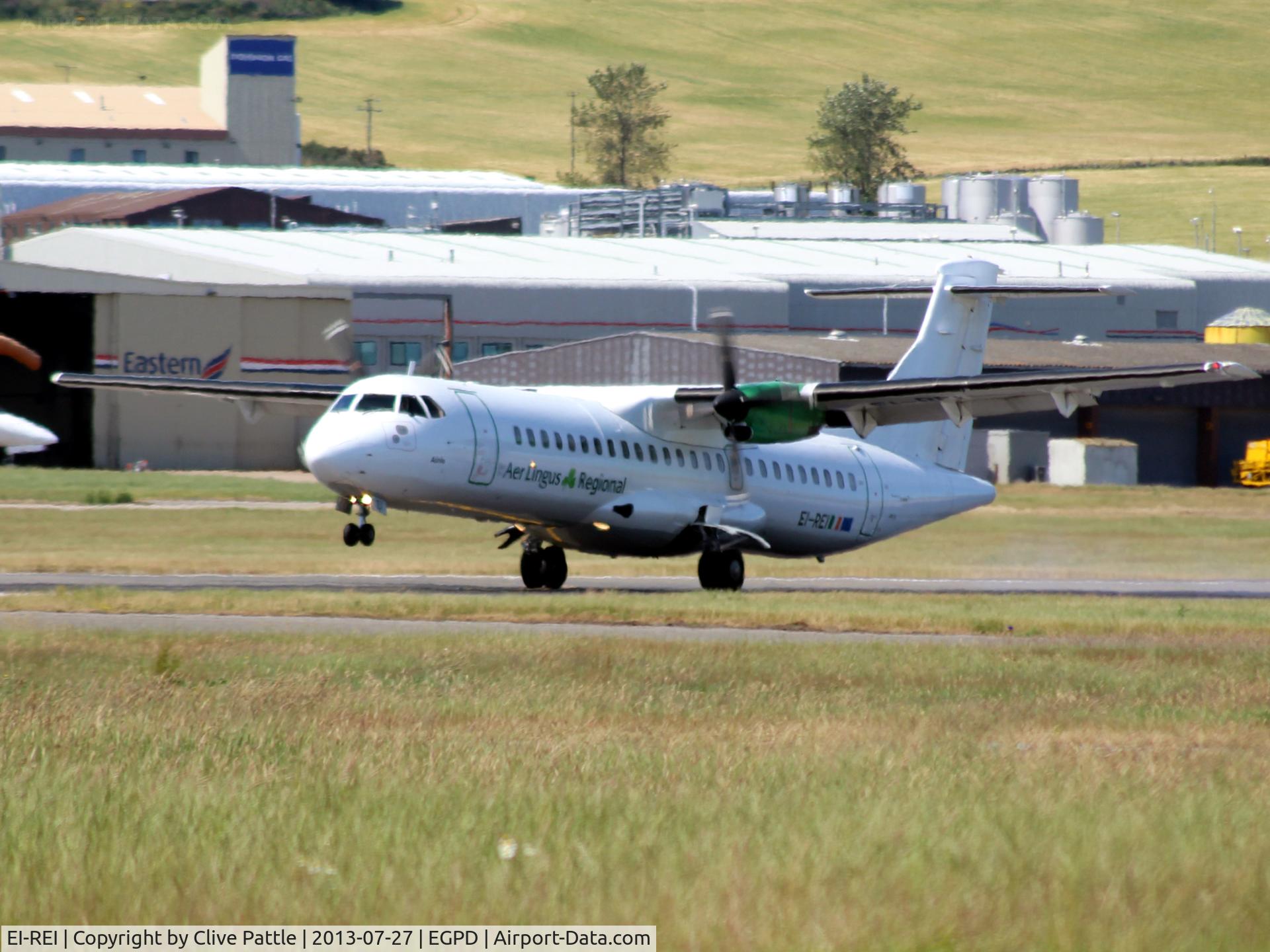 EI-REI, 1991 ATR 72-201 C/N 267, at Aberdeen EGPD take-off for Dublin