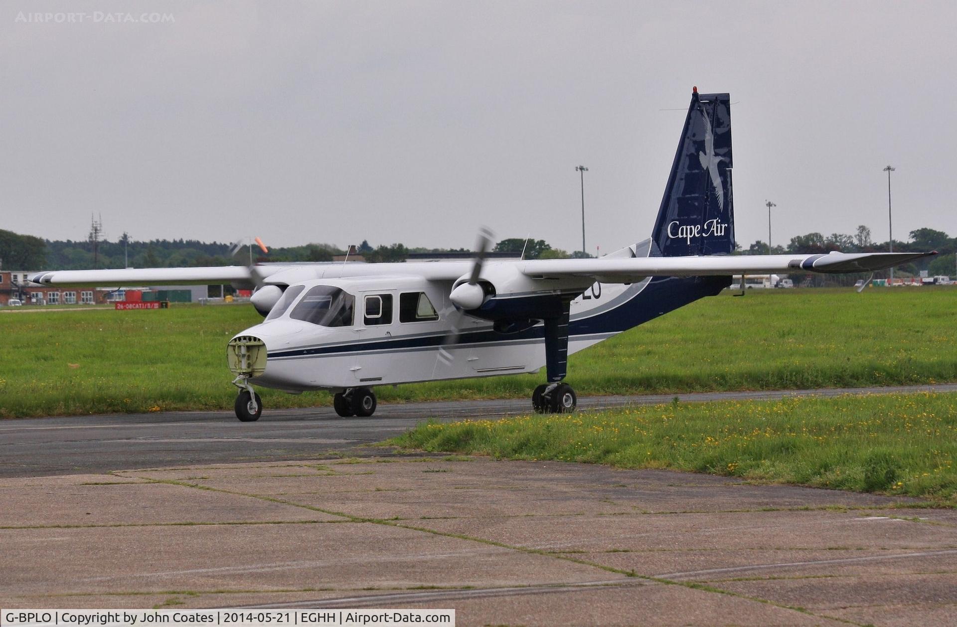 G-BPLO, 1989 Pilatus Britten-Norman BN-2B-20 Islander C/N 2207, Taxiing after repaint to Cape Air livery