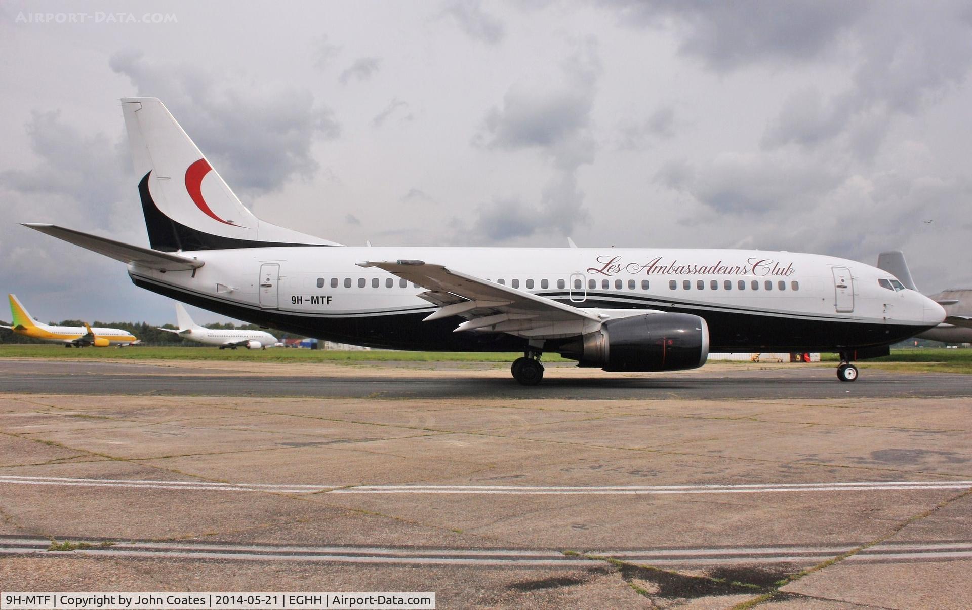 9H-MTF, 1987 Boeing 737-329 C/N 23774, Departing with new titles