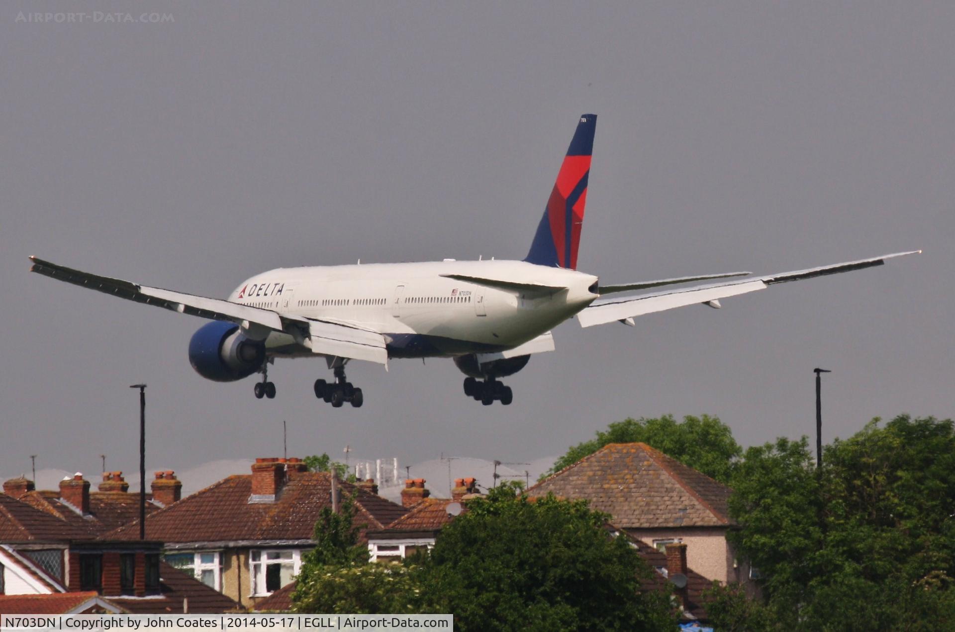 N703DN, 2009 Boeing 777-232/LR C/N 32222, Almost there