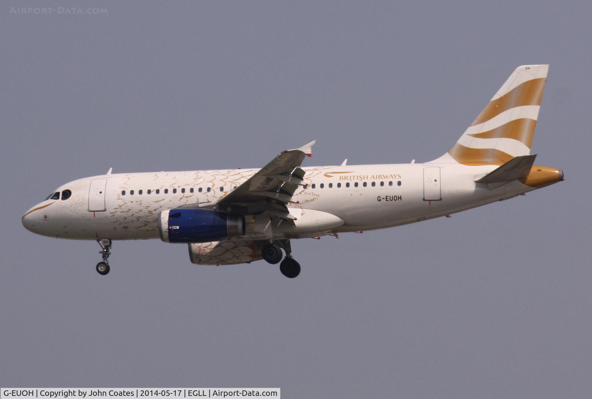 G-EUOH, 2001 Airbus A319-131 C/N 1604, Finals 27L