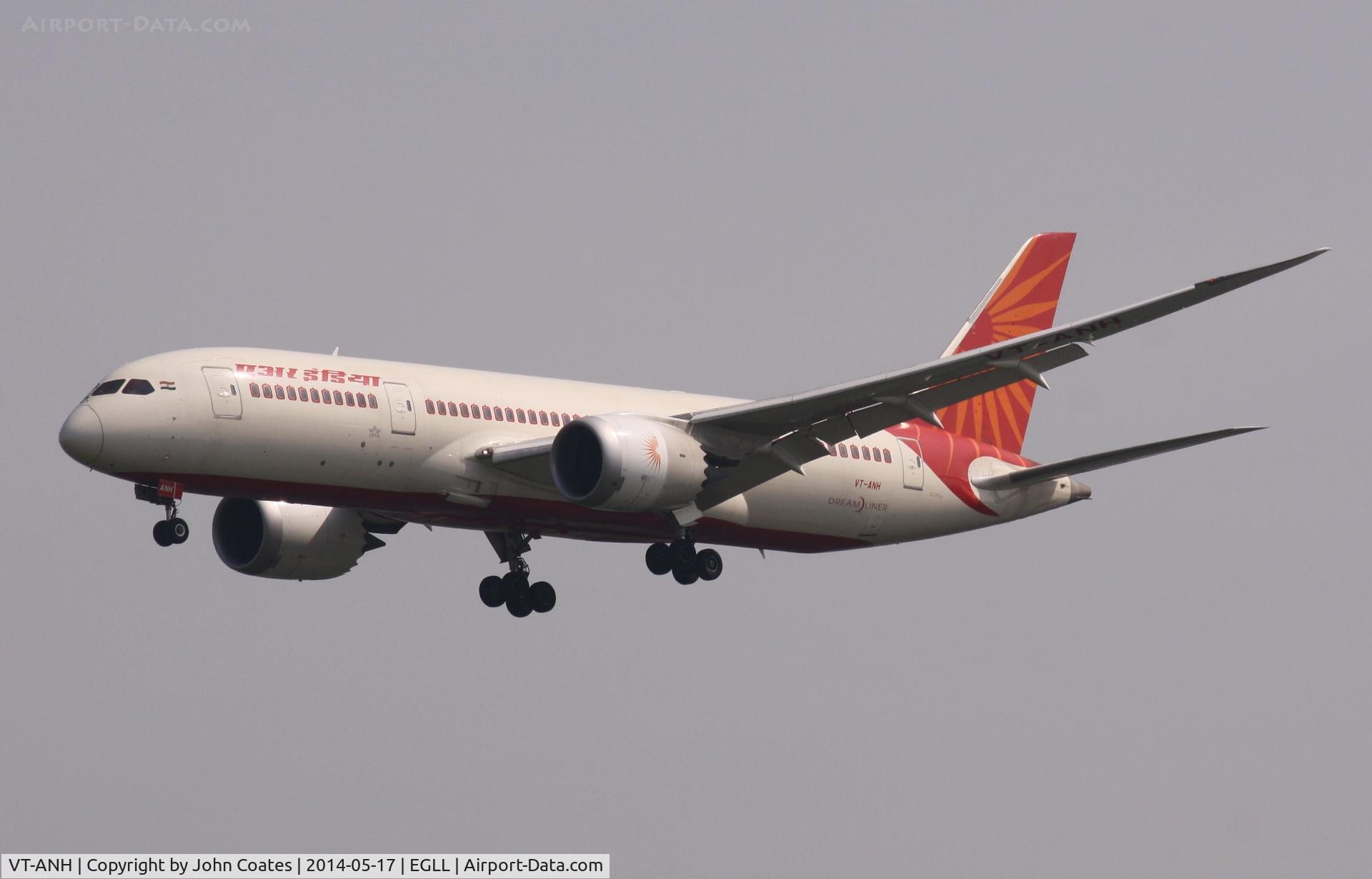 VT-ANH, 2012 Boeing 787-8 Dreamliner C/N 36276, Approach 27L