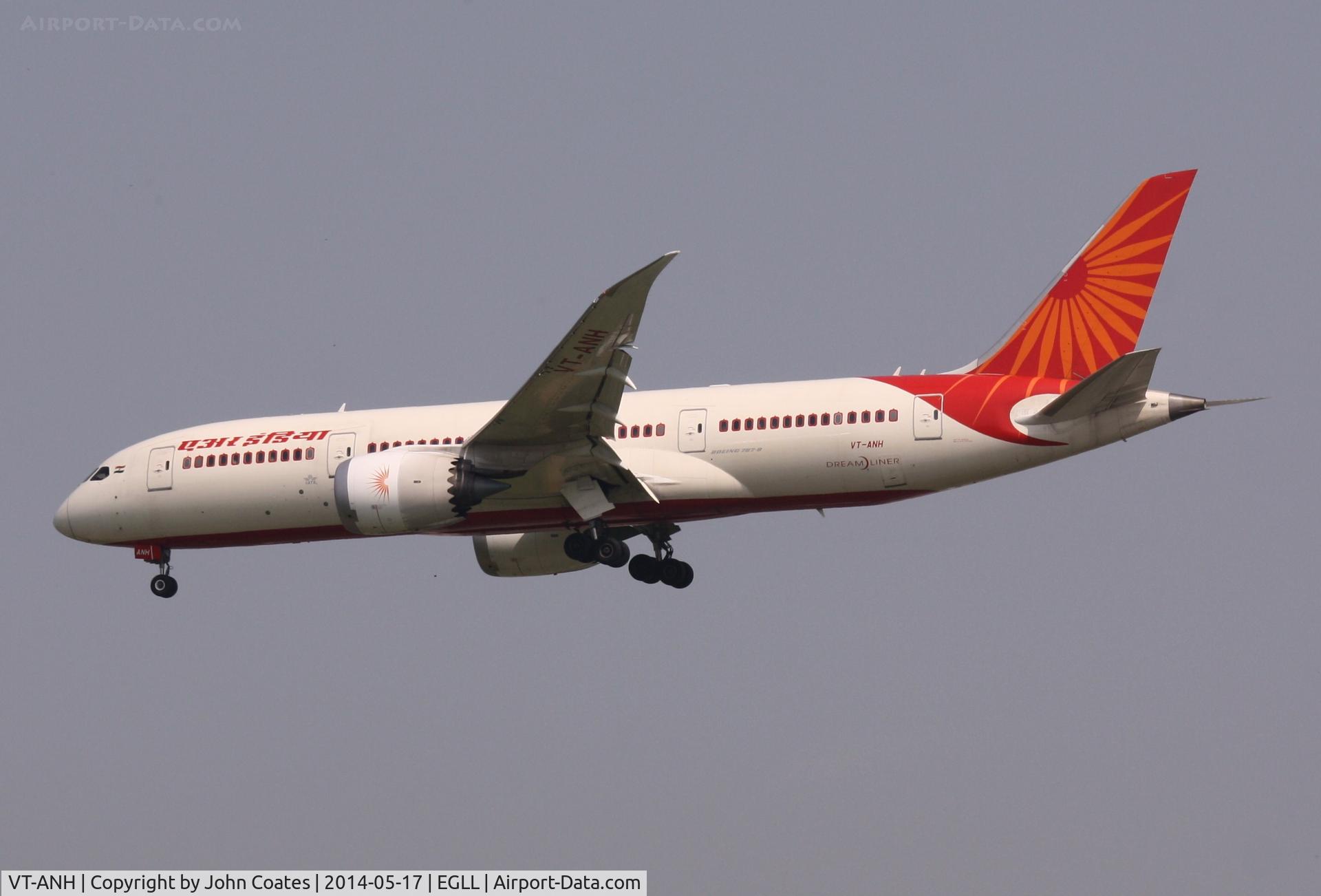 VT-ANH, 2012 Boeing 787-8 Dreamliner C/N 36276, Arriving 27L