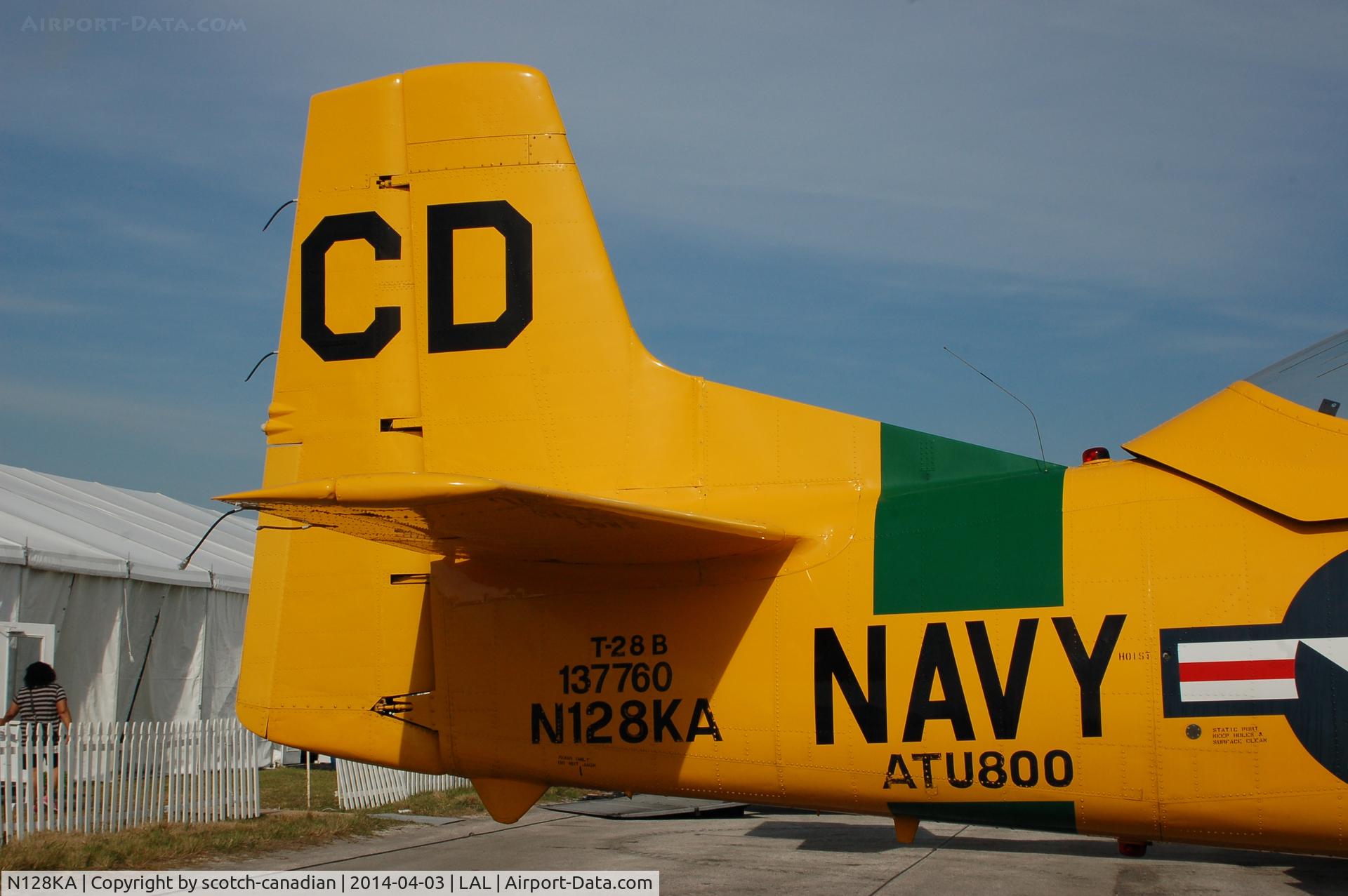 N128KA, 1958 North American T-28B Trojan C/N 200-123 (137760), 1958 North American T-28B, N128KA, at 2014 Sun n Fun, Lakeland Linder Regional Airport, Lakeland, FL