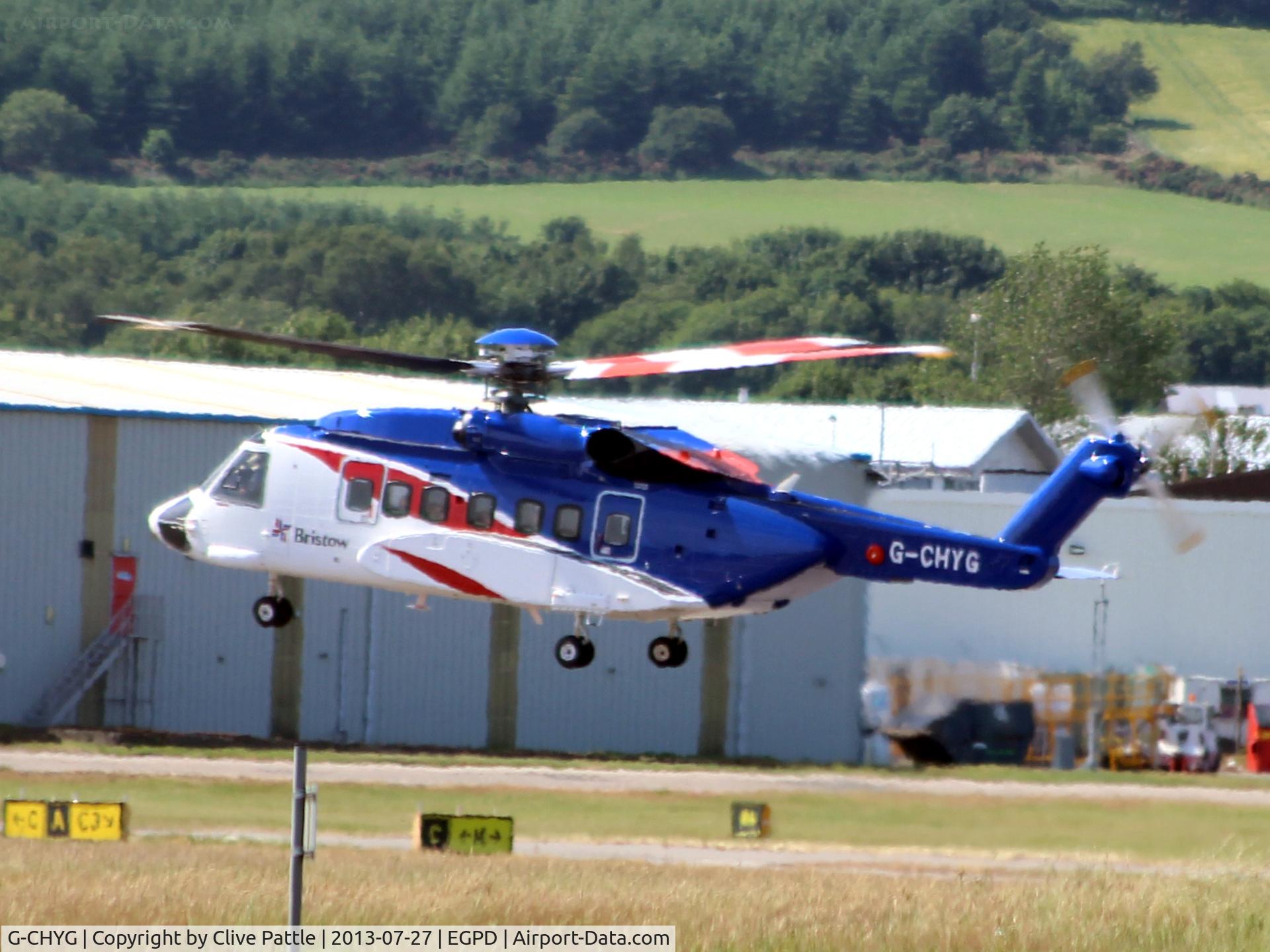 G-CHYG, 2013 Sikorsky S-92A C/N 920196, Aberdeen action