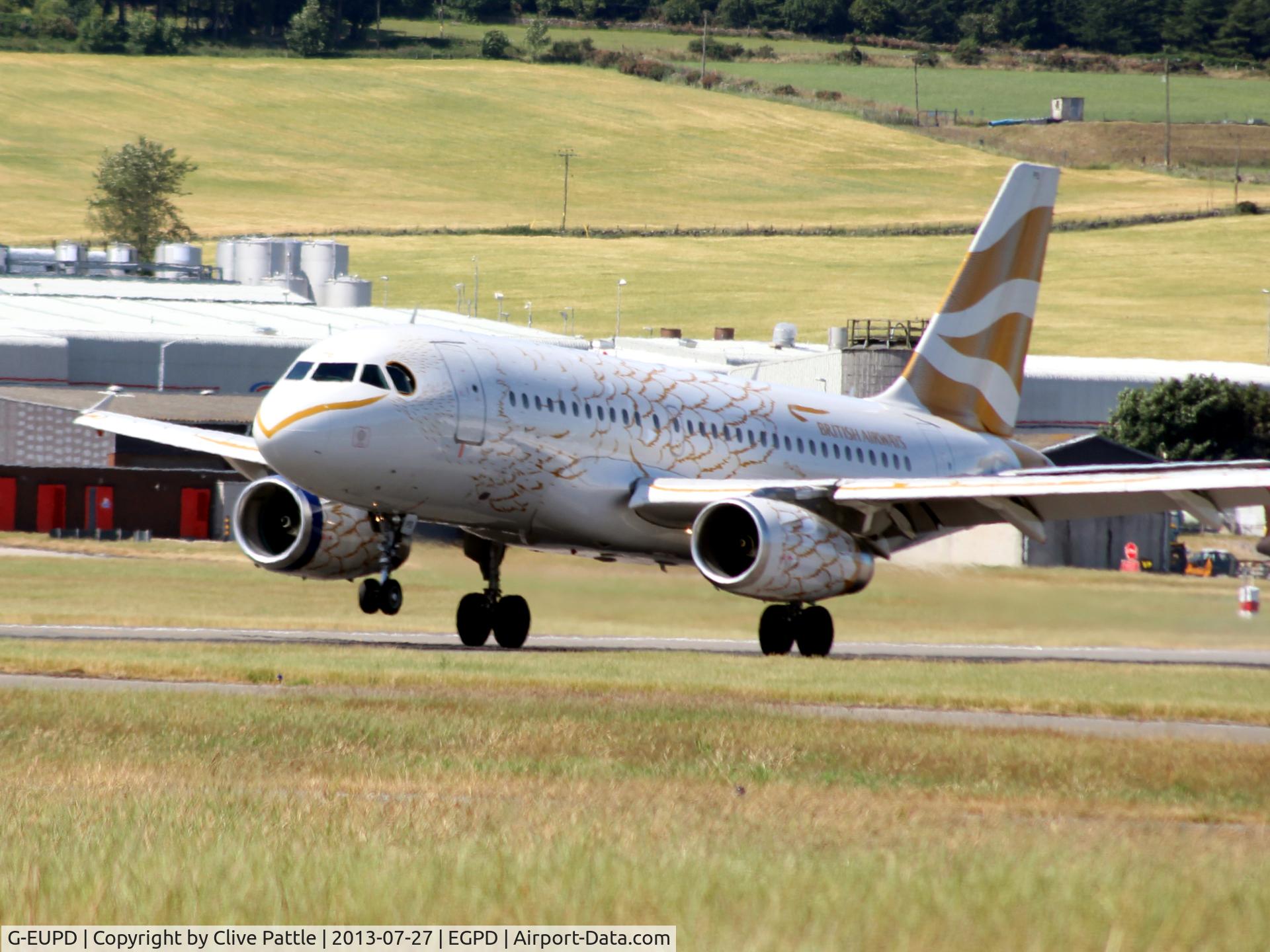 G-EUPD, 1999 Airbus A319-131 C/N 1142, BA shuttle Aberdeen arrival from Heathrow