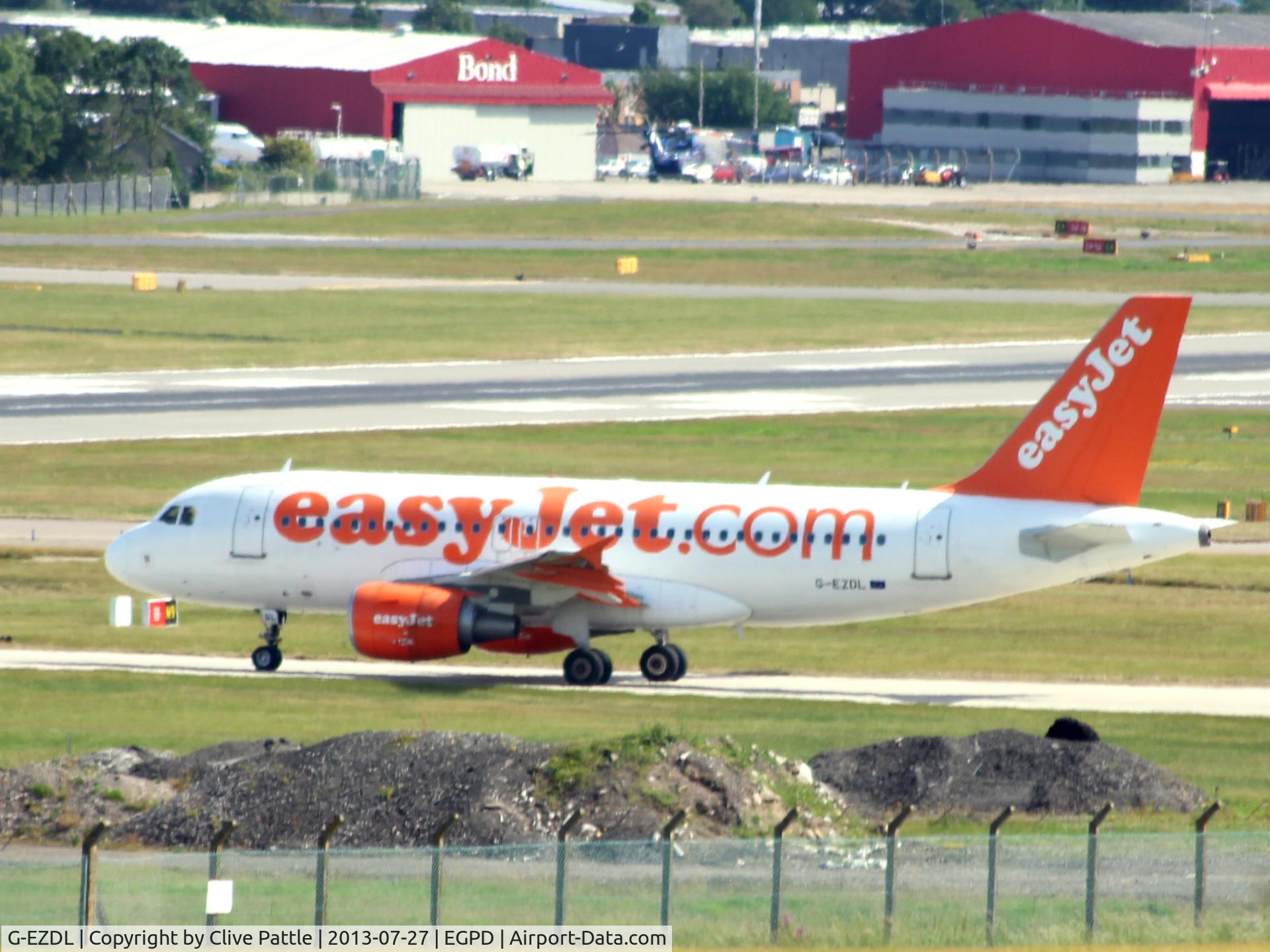 G-EZDL, 2008 Airbus A319-111 C/N 3569, Aberdeen departure