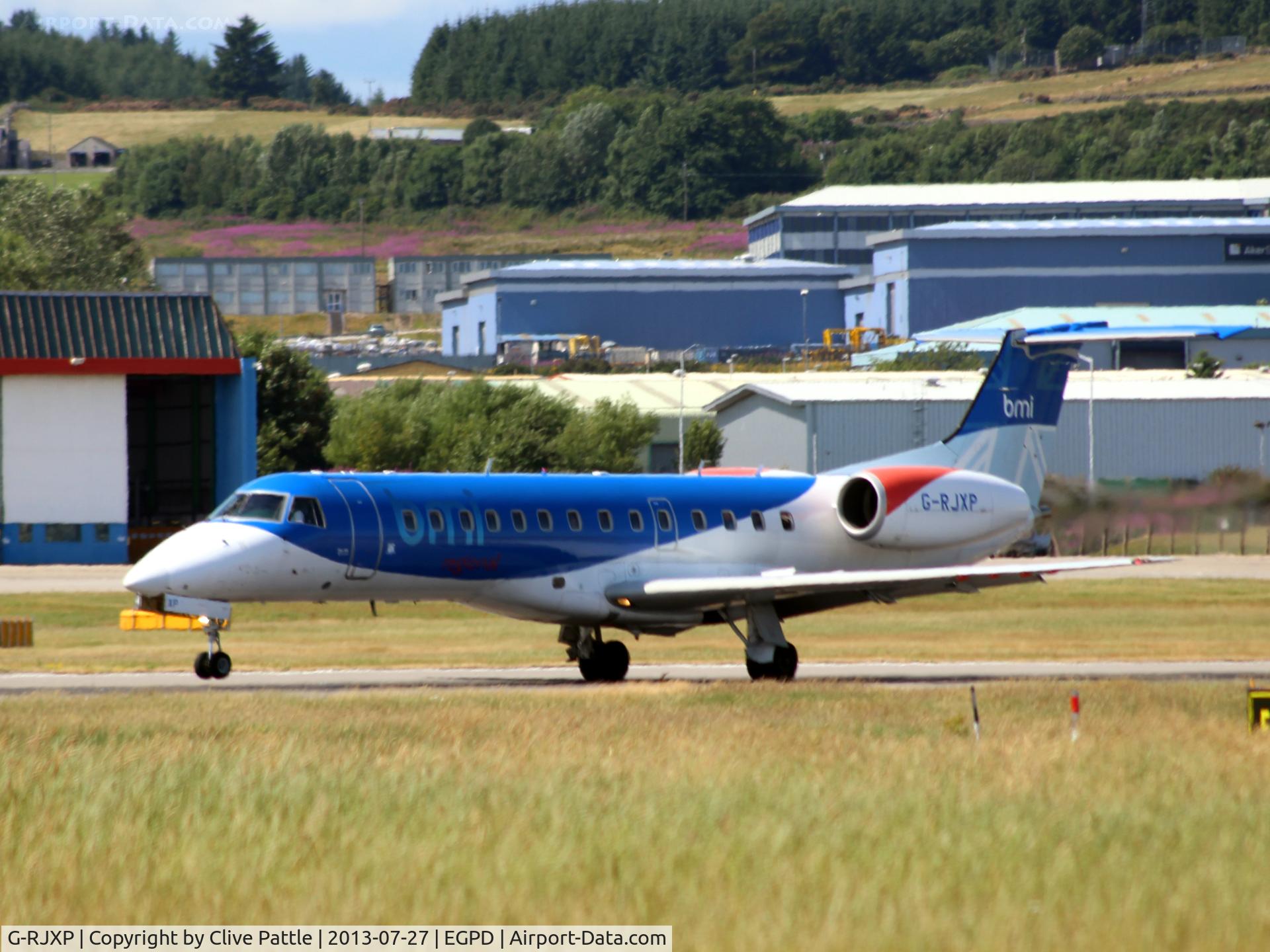 G-RJXP, 2001 Embraer ERJ-135ER (EMB-135ER) C/N 145431, Aberdeen action