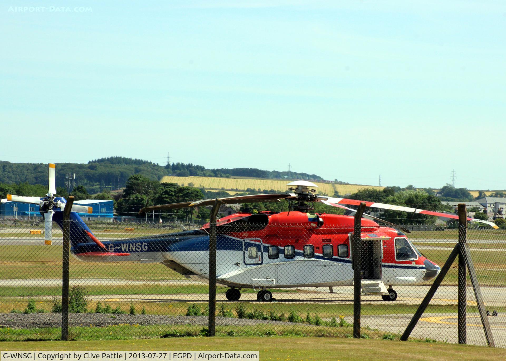 G-WNSG, 2007 Sikorsky S-92A C/N 920058, Waiting for duty at Aberdeen EGPD
