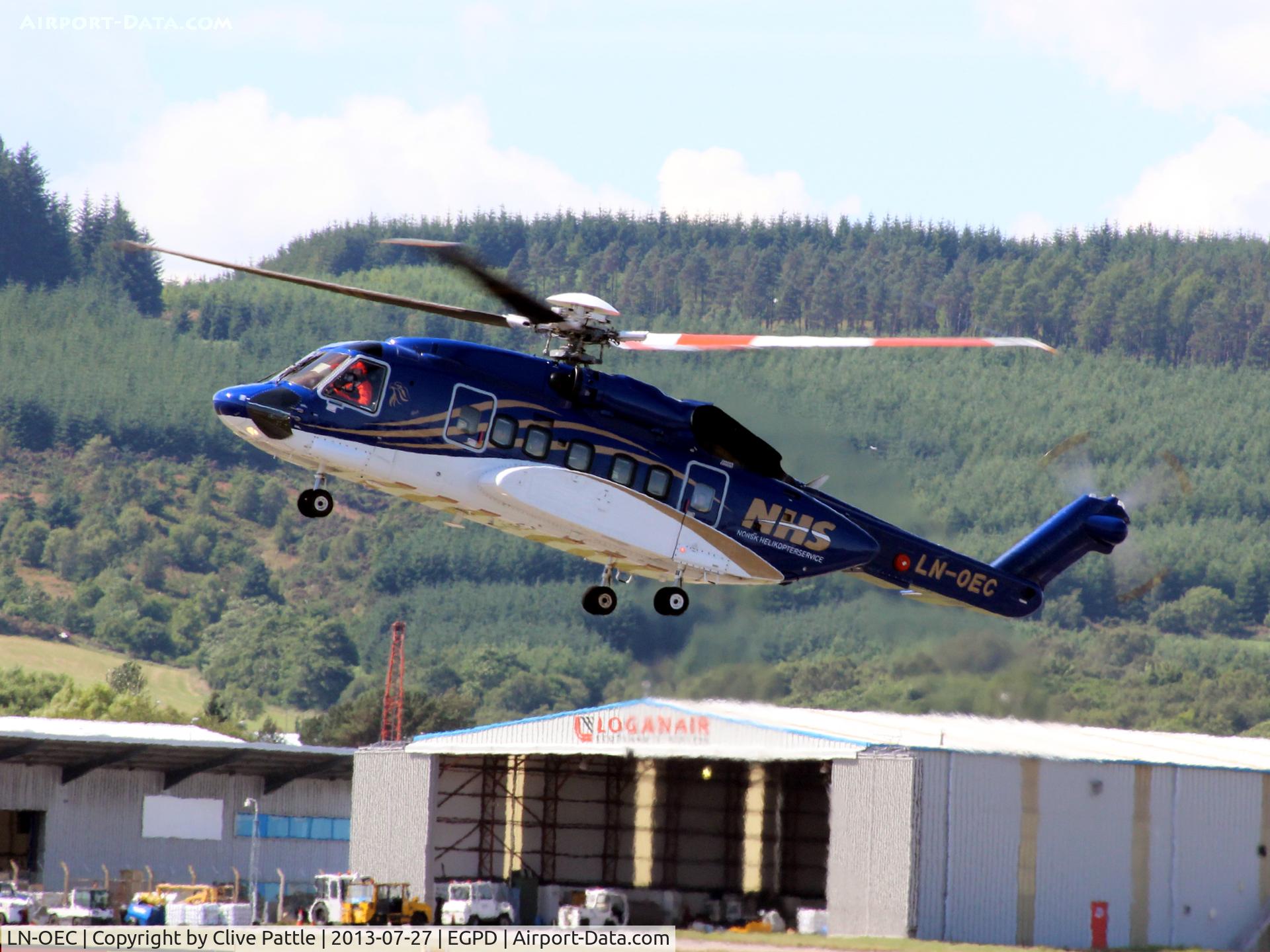 LN-OEC, 2012 Sikorsky S-92A C/N 920181, Aberdeen action