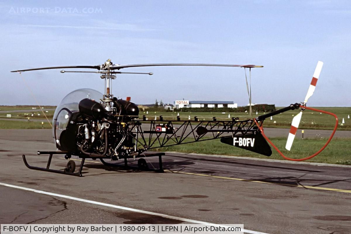 F-BOFV, Agusta AB-47G-2 C/N 169, Agusta-Bell 47G-2 [169] Toussus Le Noble~F 13/09/1980. From a slide.