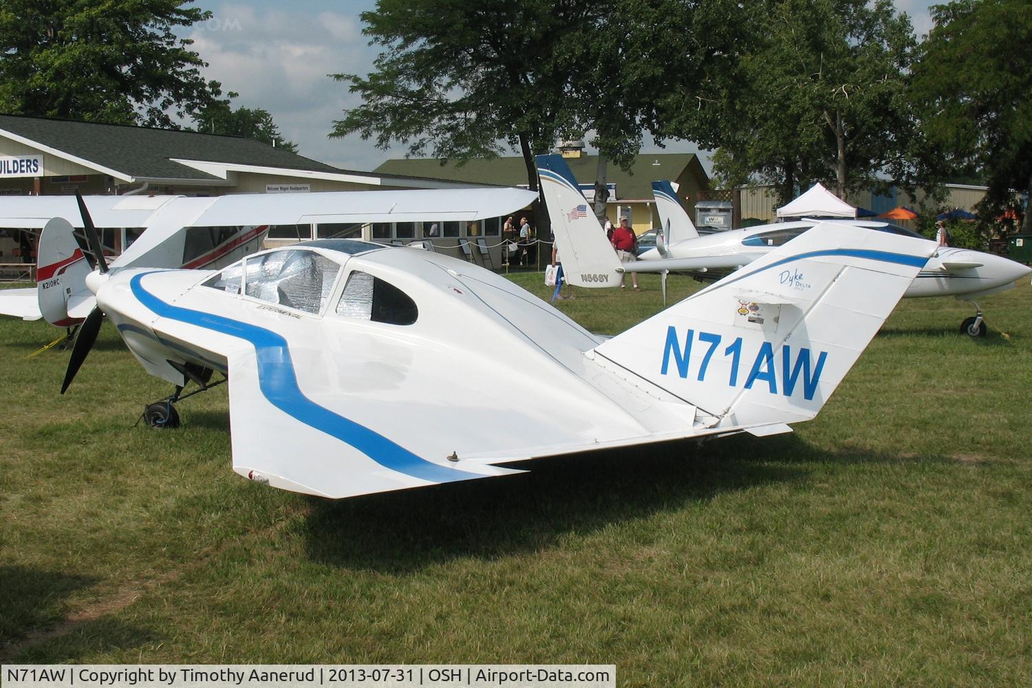 N71AW, 2010 Dyke JD-2 Delta C/N 1123, Dyke JD-2 Delta, c/n: 1123