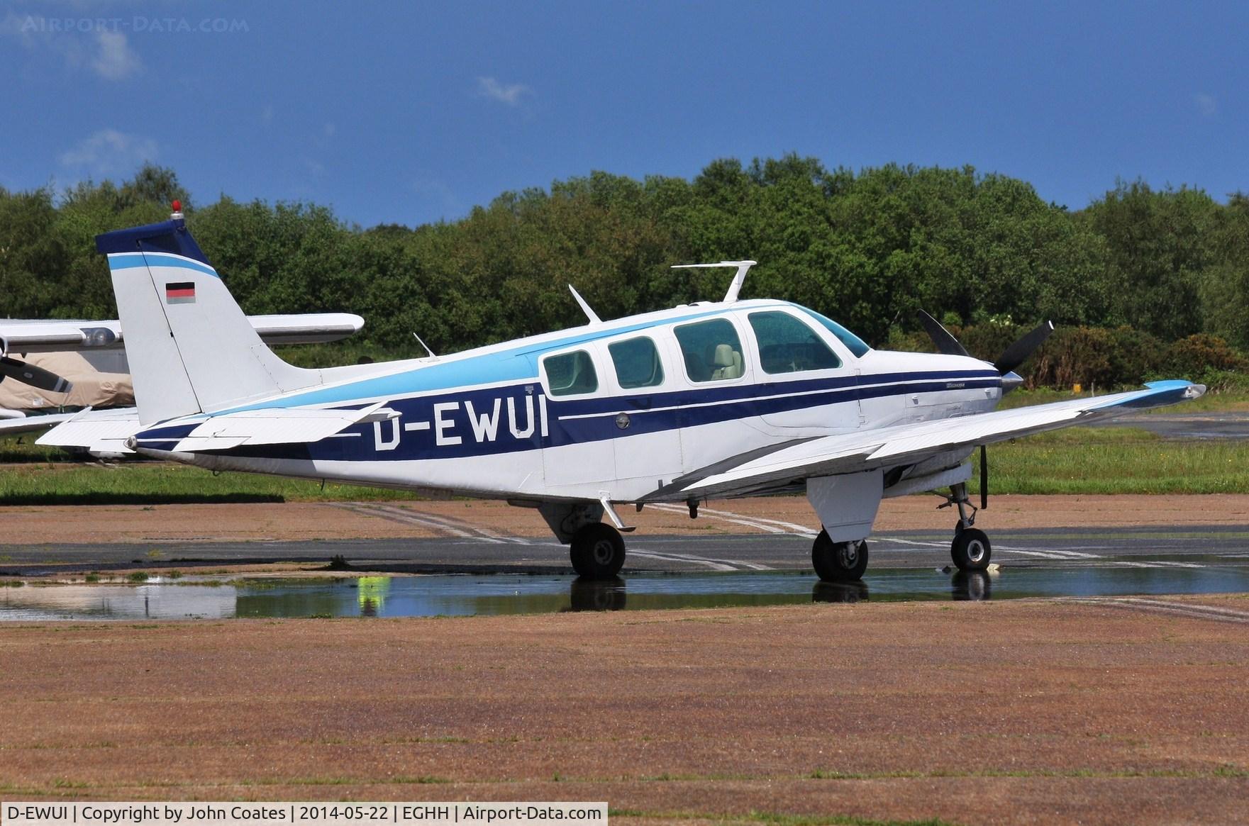 D-EWUI, 1976 Beech A36 Bonanza 36 Bonanza 36 C/N E-854, At Airtime