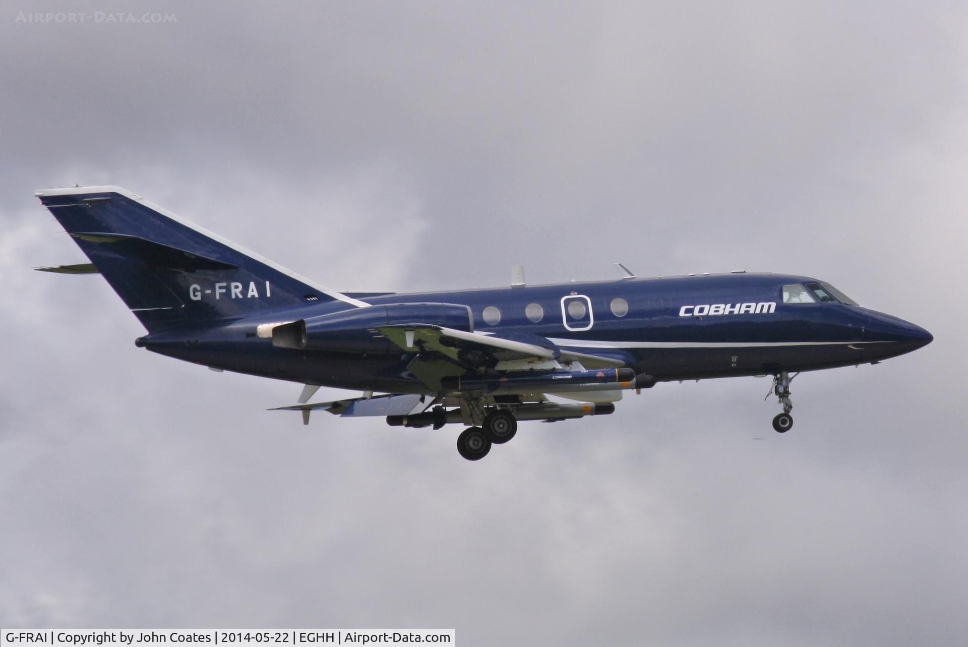 G-FRAI, 1972 Dassault Falcon (Mystere) 20E C/N 270, Resident returning