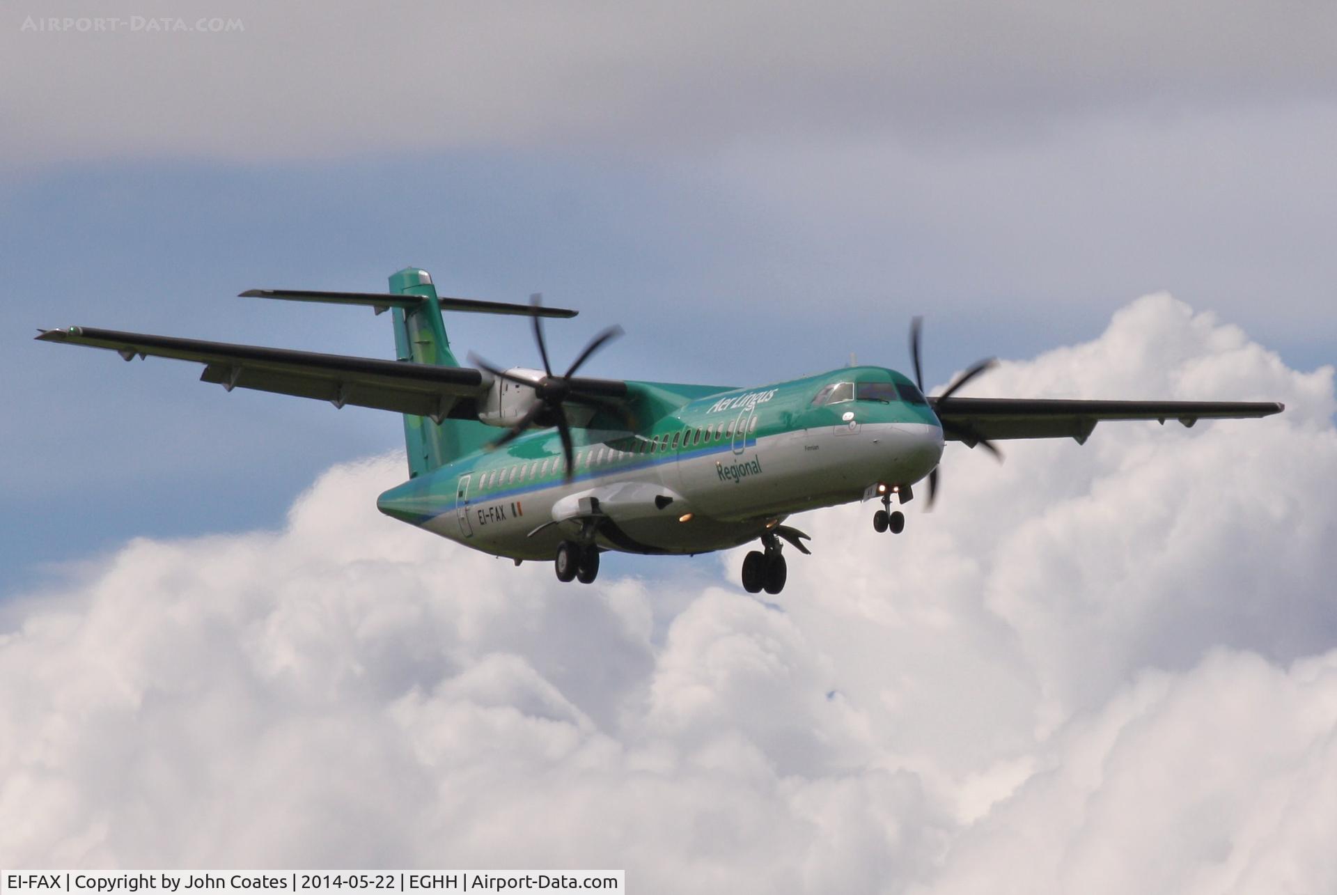 EI-FAX, 2013 ATR 72-600 (72-212A) C/N 1129, Approach 08