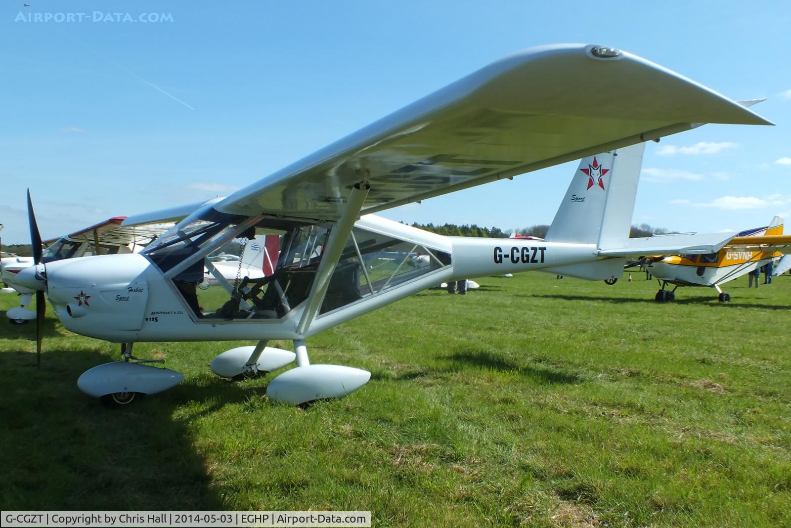 G-CGZT, 2012 Aeroprakt A-22L Foxbat C/N LAA 317A-15084, at the 2014 Microlight Trade Fair, Popham