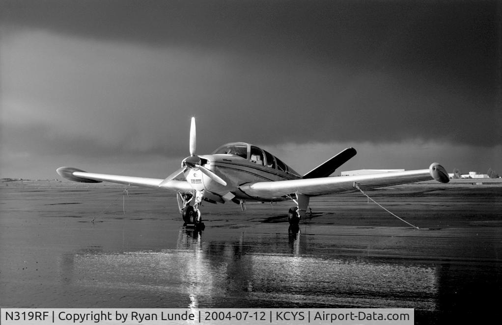 N319RF, 1974 Beech V35B Bonanza C/N D-9663, Taken after a summer shower in Cheyenne