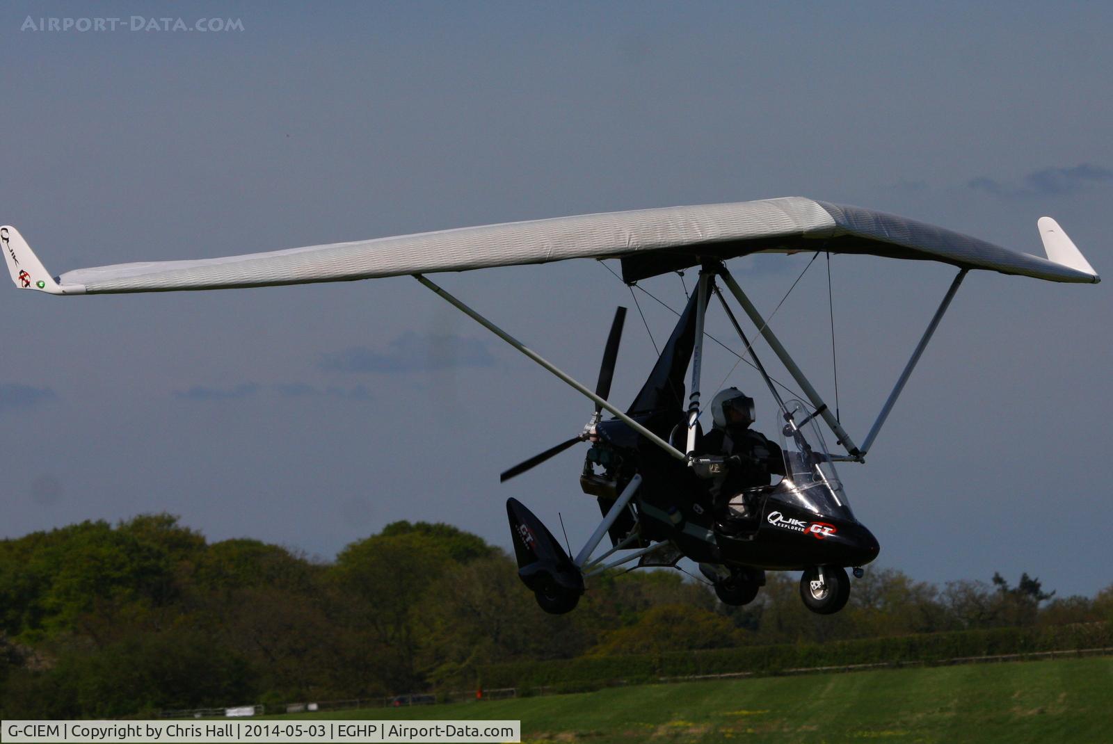 G-CIEM, 2014 P&M Aviation QuikR C/N 8678, at the 2014 Microlight Trade Fair, Popham