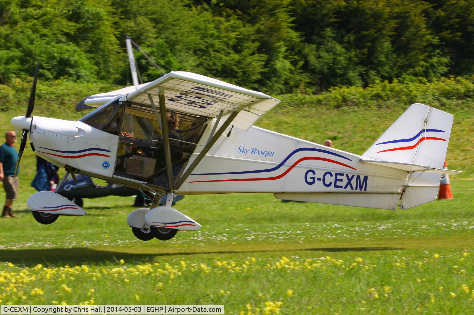 G-CEXM, 2007 Skyranger Swift 912S(1) C/N BMAA/HB/556, at the 2014 Microlight Trade Fair, Popham