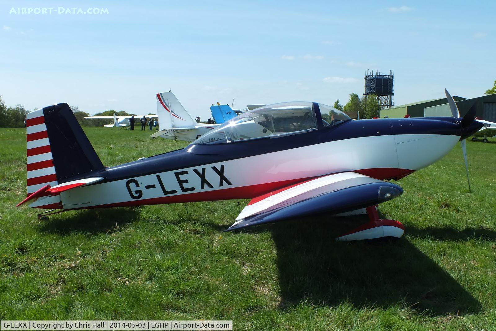 G-LEXX, 2002 Vans RV-8 C/N PFA 303-13896, at the 2014 Microlight Trade Fair, Popham