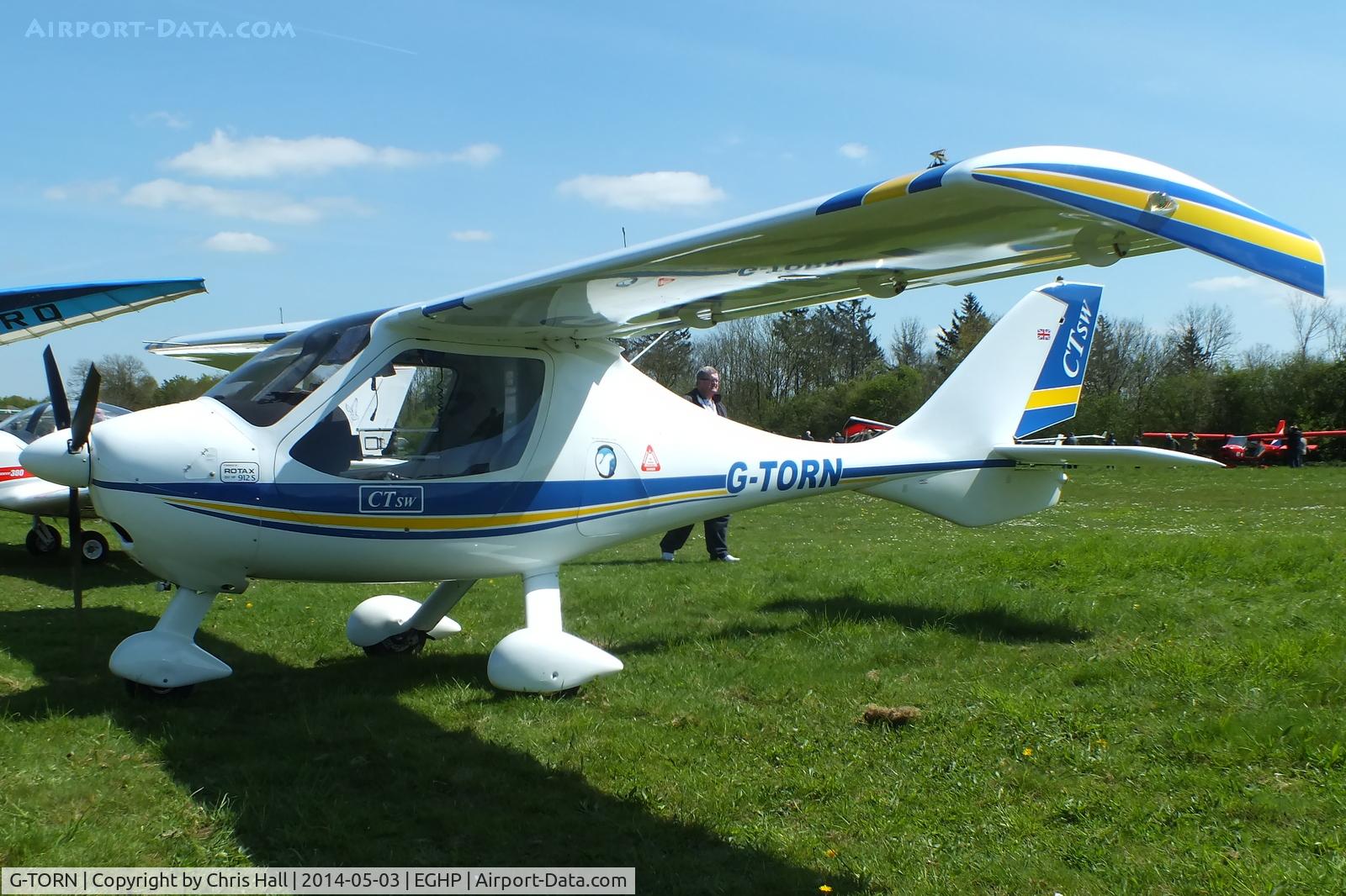 G-TORN, 2006 Flight Design CTSW C/N 8189, at the 2014 Microlight Trade Fair, Popham