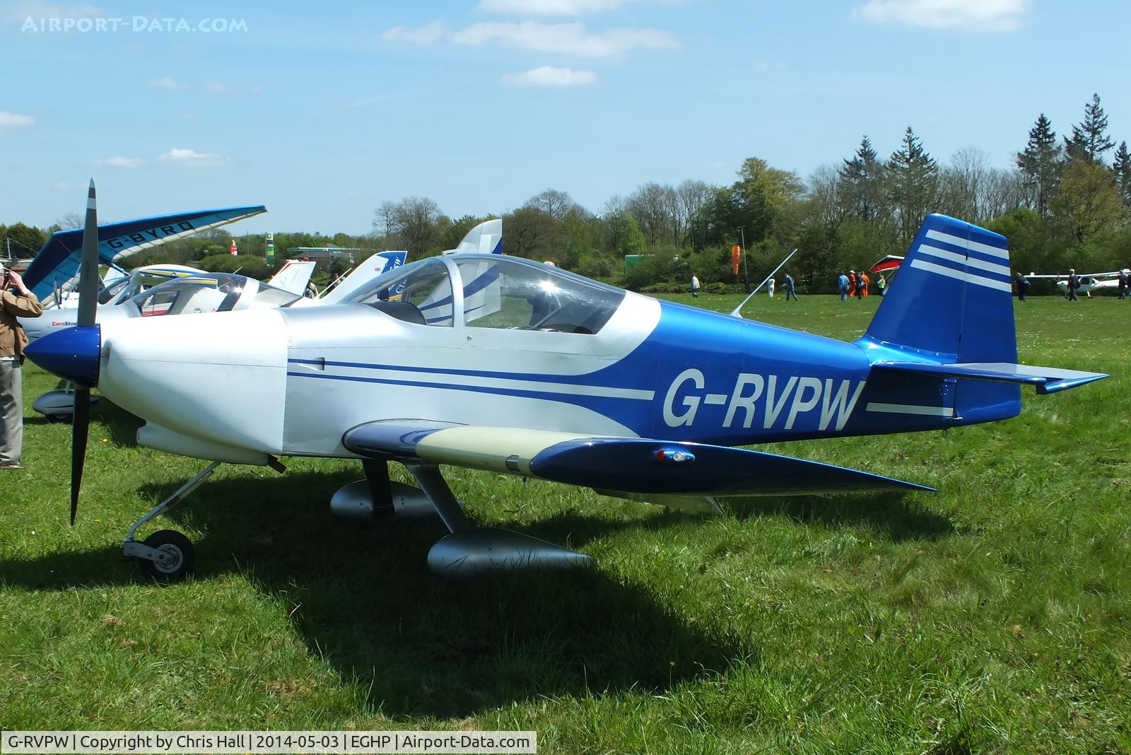 G-RVPW, 2004 Vans RV-6A C/N PFA 181A-13481, at the 2014 Microlight Trade Fair, Popham