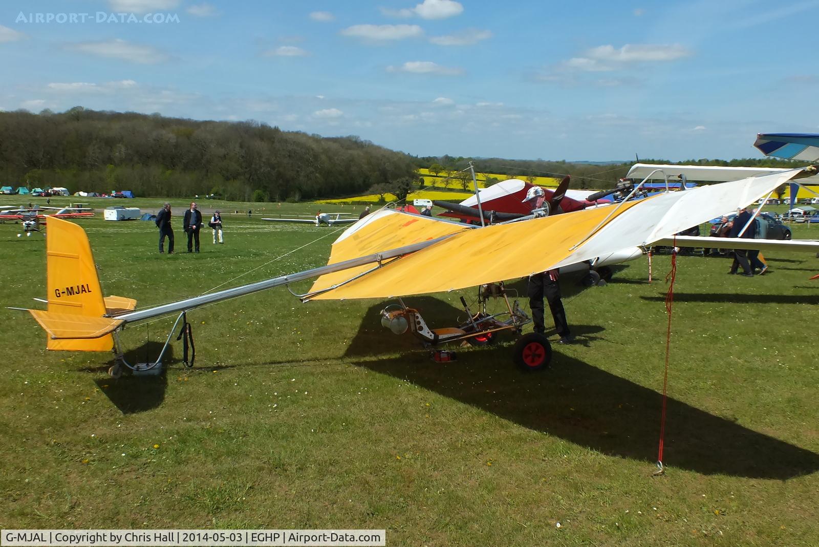G-MJAL, Ron Wheeler Aircraft Sales Pty SCOUT MK3 C/N 0433 R/3, at the 2014 Microlight Trade Fair, Popham