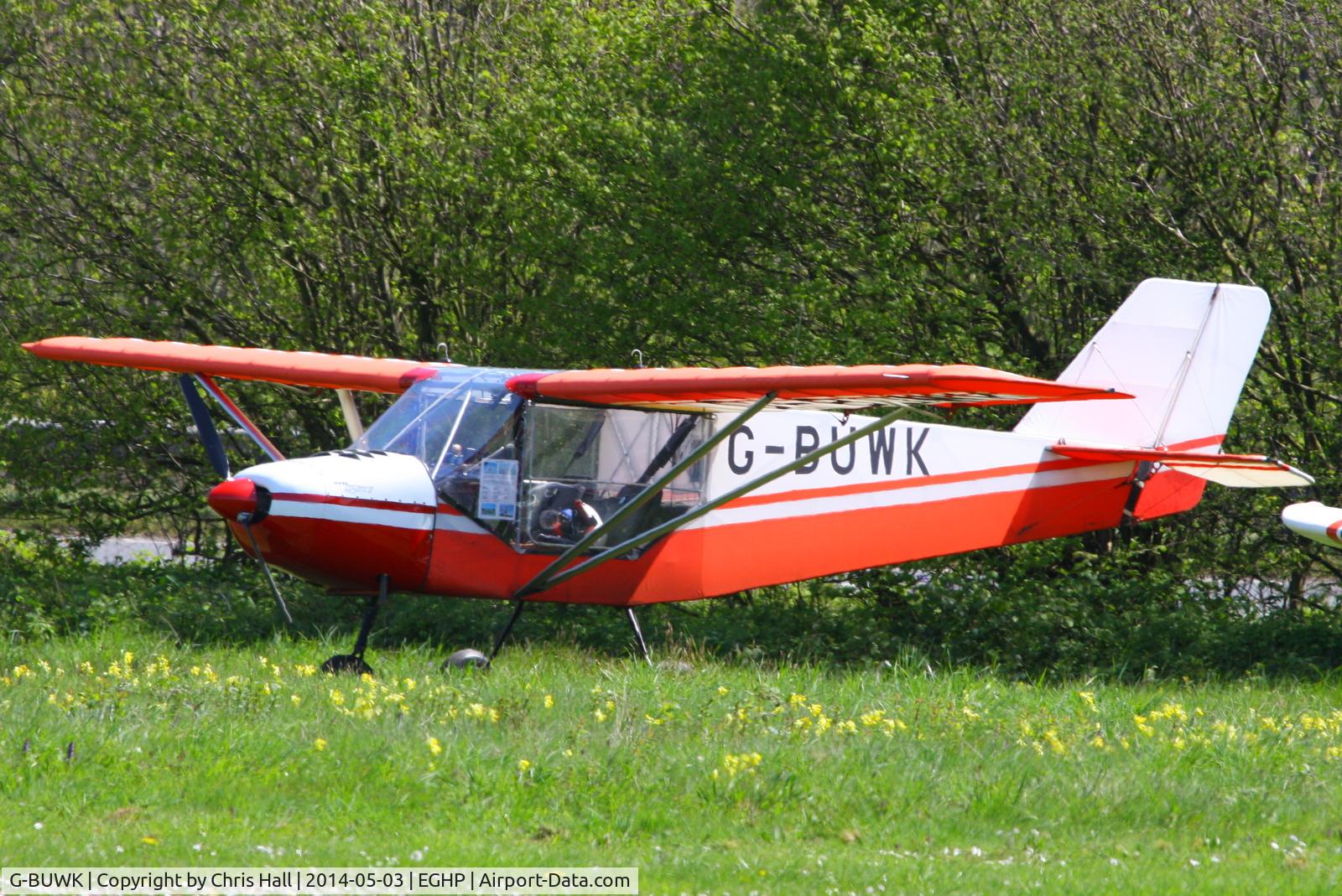 G-BUWK, 1993 Rans S-6ES Coyote II C/N PFA 204A-12448, at the 2014 Microlight Trade Fair, Popham