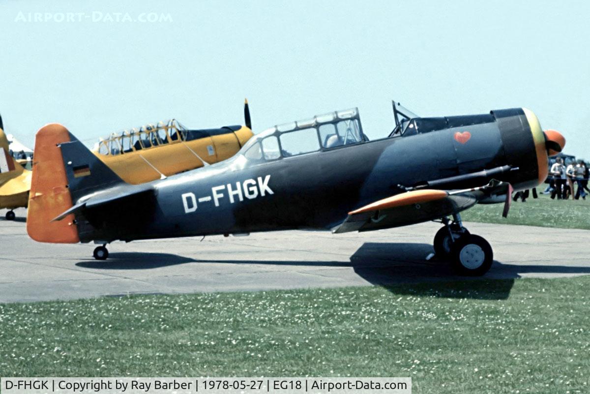 D-FHGK, 1942 Noorduyn AT-16 Harvard IIB C/N 14A-324, Noorduyn AT-16 Harvard IIb [14-324] RAF Bassingbourn~G 27/05/1978. From a slide.