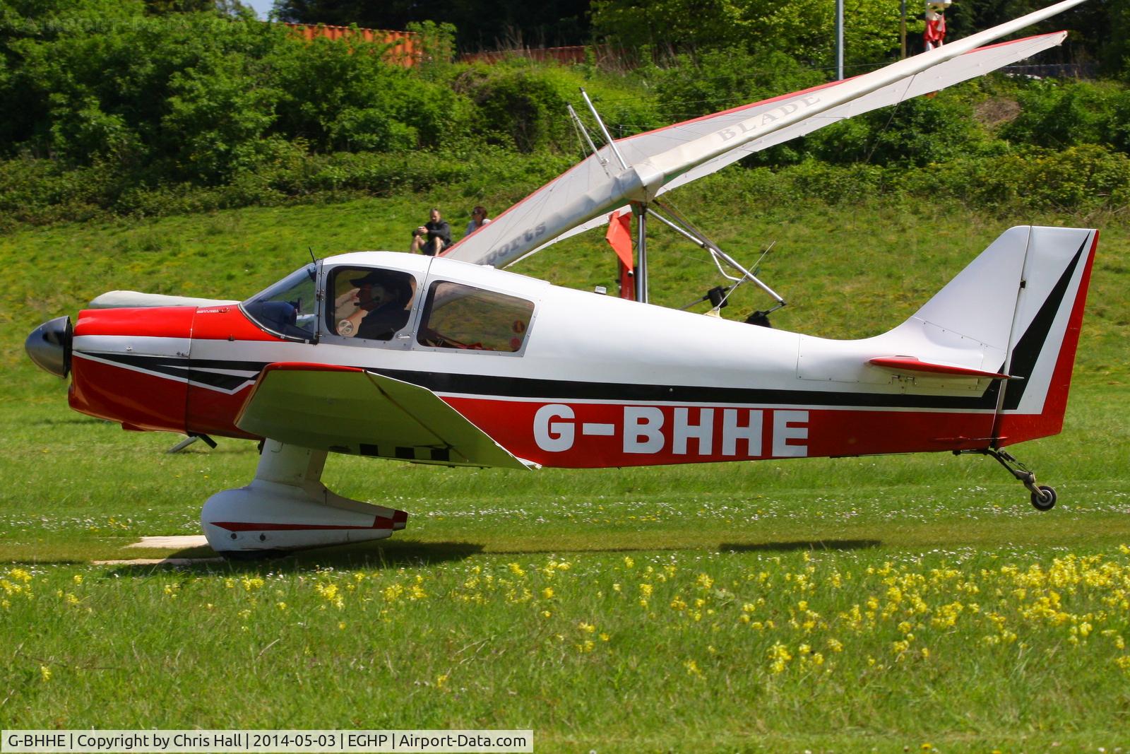 G-BHHE, 1965 CEA Jodel DR.1051-M1 Sicile Record C/N 628, at the 2014 Microlight Trade Fair, Popham