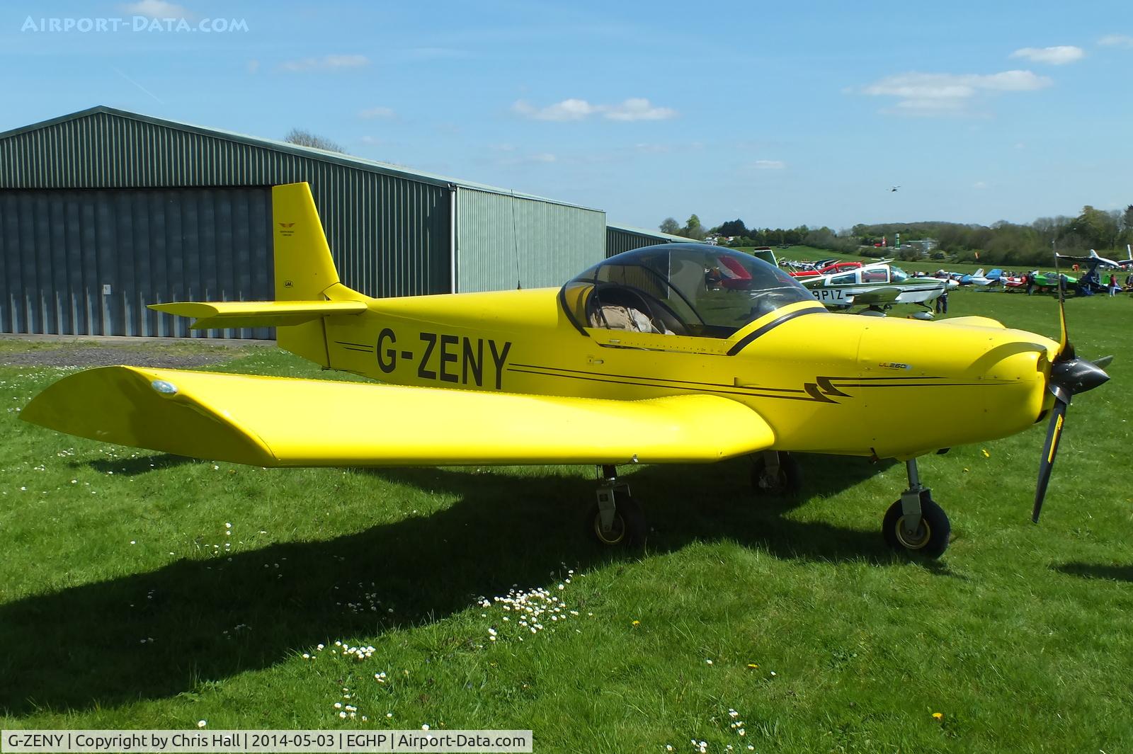 G-ZENY, 2008 Zenair CH-601 HD Zodiac C/N PFA 162-13668, at the 2014 Microlight Trade Fair, Popham