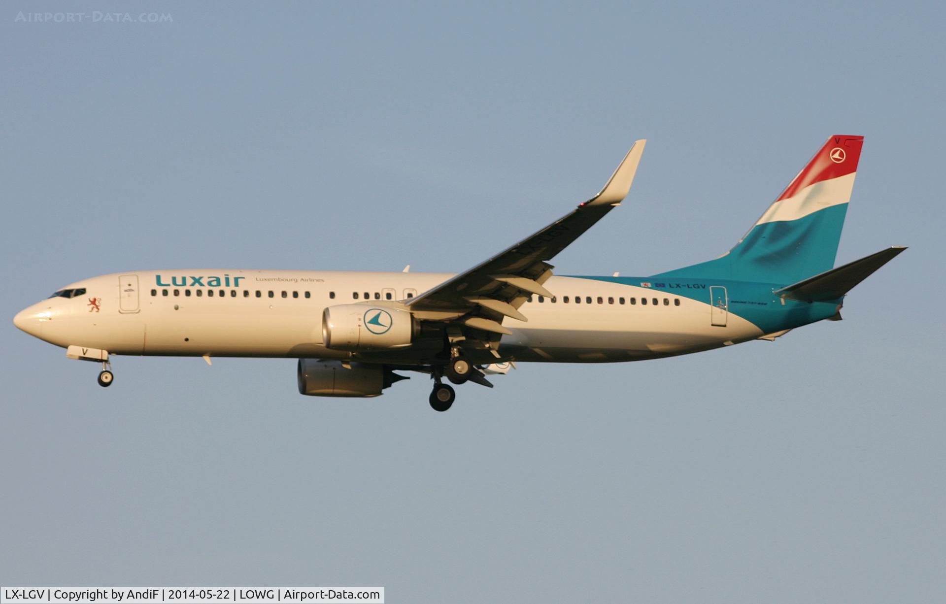 LX-LGV, 2013 Boeing 737-8C9 C/N 41190, Luxair Boeing 737-8C9