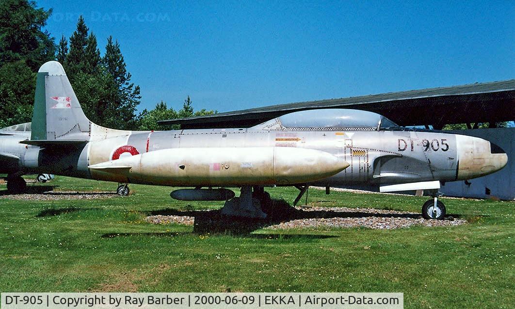 DT-905, 1951 Lockheed T-33A Shooting Star C/N 580-6689, Lockheed T-33A Shooting Star [580-6689] (Danish Air Force) Karup~OY 09/06/2000