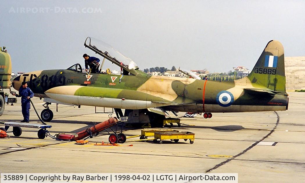 35889, 1953 Lockheed T-33A Shooting Star C/N 580-9365, Lockheed T-33A Shooting Star [580-9365] (Greek Air Force) Tanagra~SX 02/04/1998