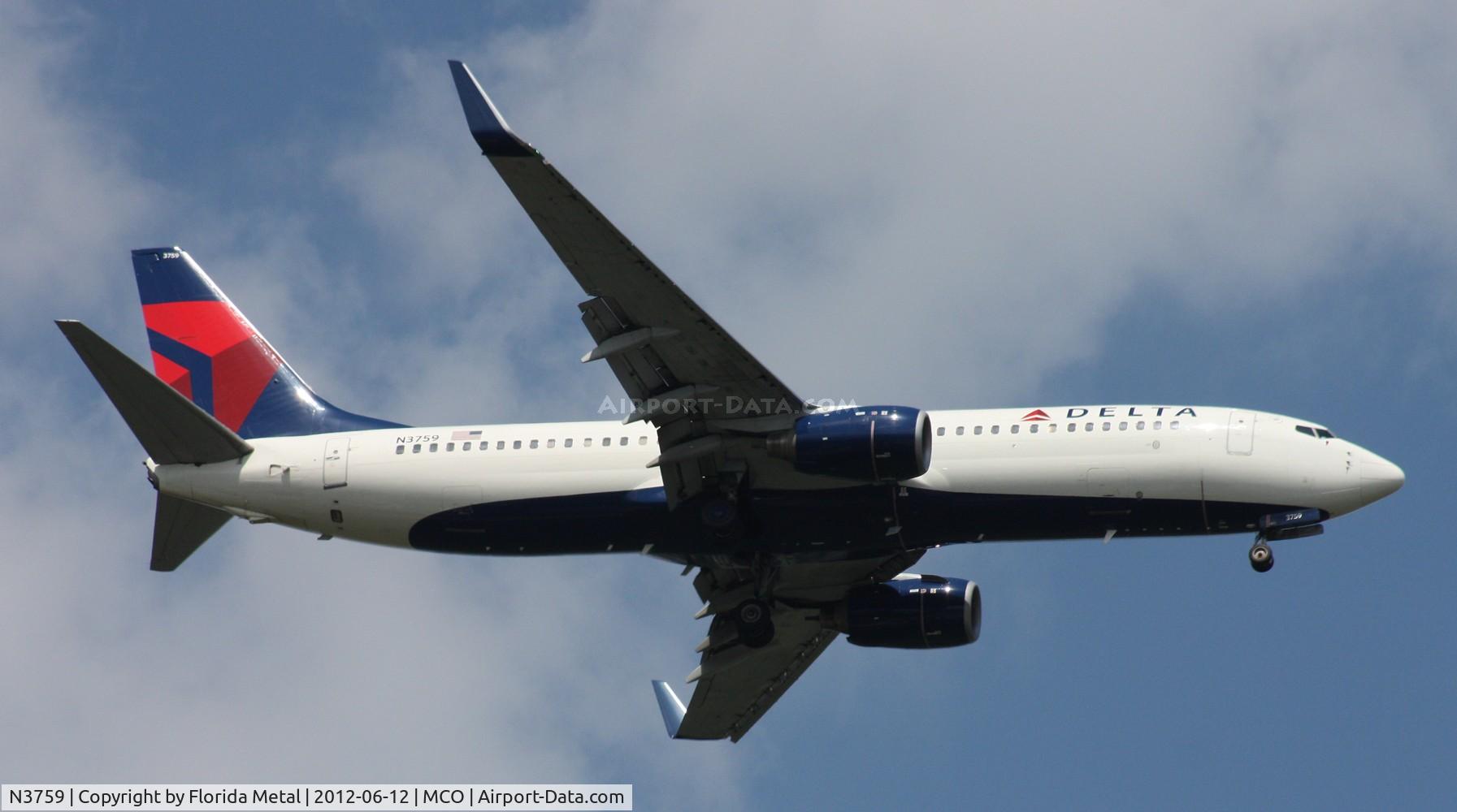 N3759, 2001 Boeing 737-832 C/N 30815, Delta 737-800