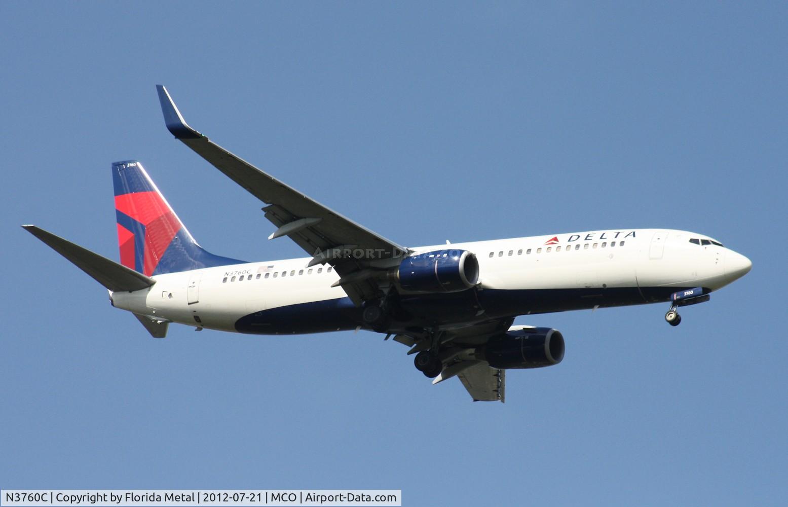 N3760C, 2001 Boeing 737-832 C/N 30816, Delta 737-800