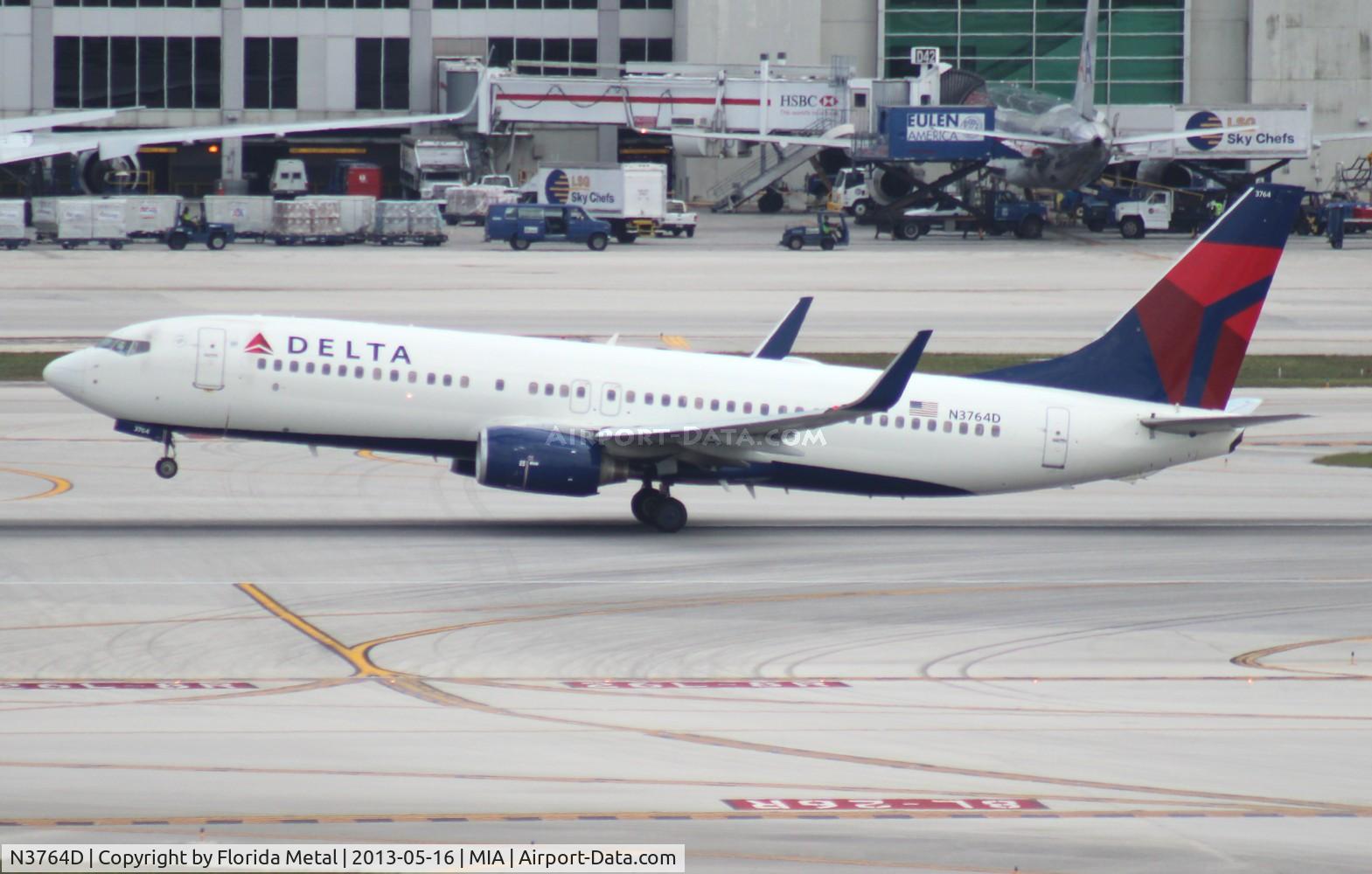 N3764D, 2001 Boeing 737-832 C/N 30818, Delta 737-800