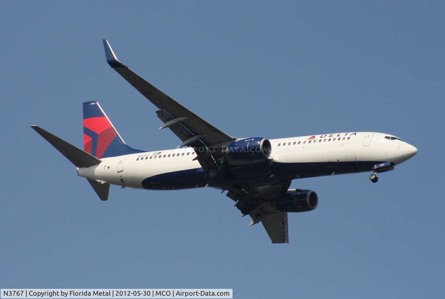 N3767, 2001 Boeing 737-832 C/N 30821, Delta 737-800