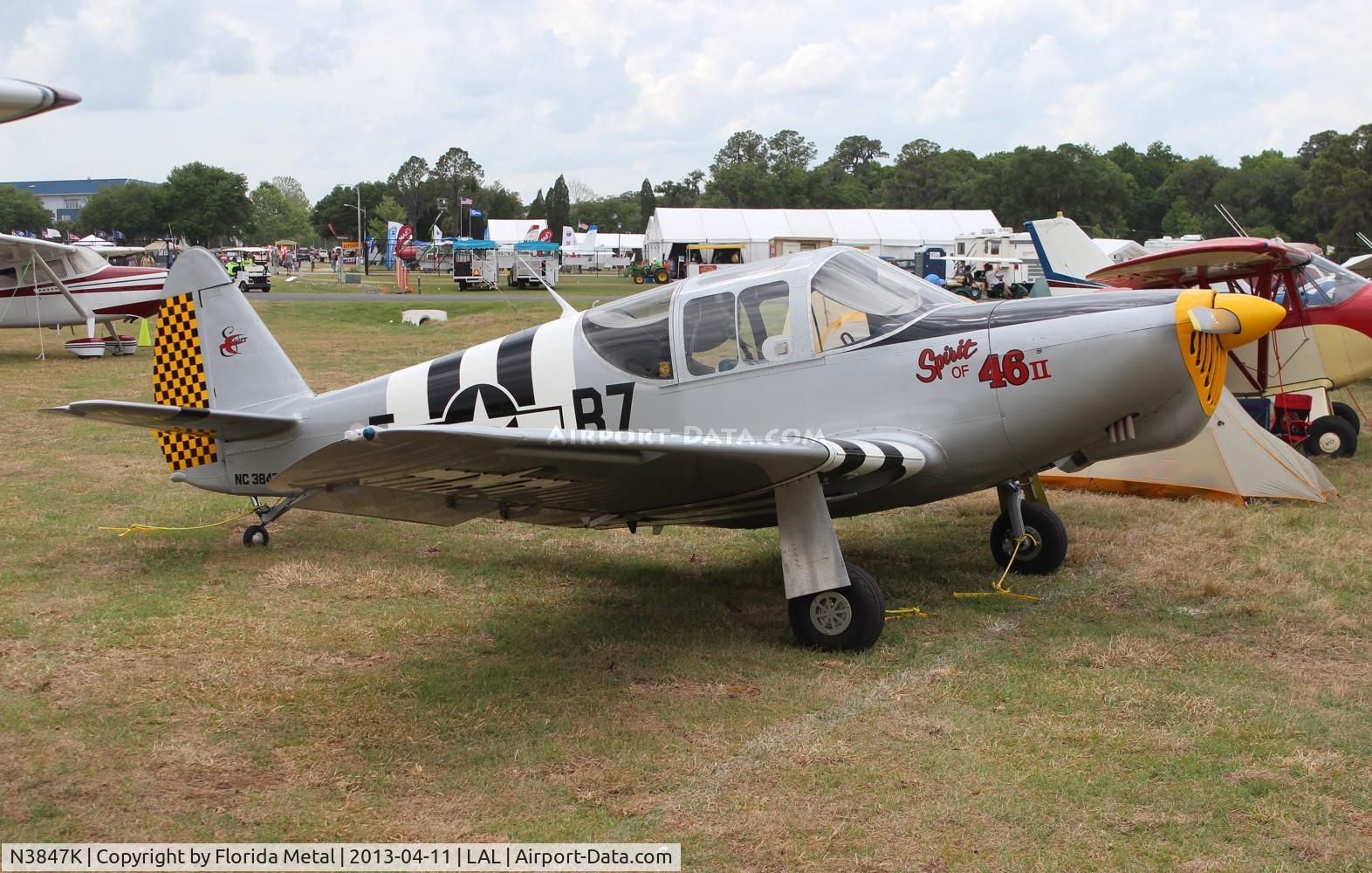 N3847K, 1948 Globe GC-1B Swift C/N 3547, Globe GC-1B in vintage section at Sun N Fun