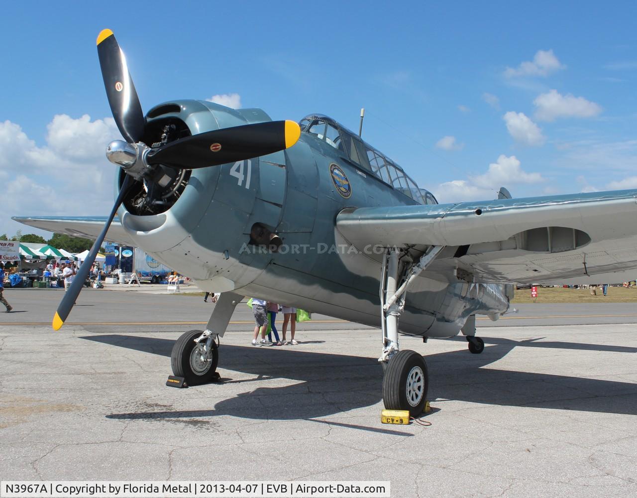 N3967A, 1945 Grumman TBM-3U Avenger C/N 53835, TBM-3U at New Smyrna Beach Airshow