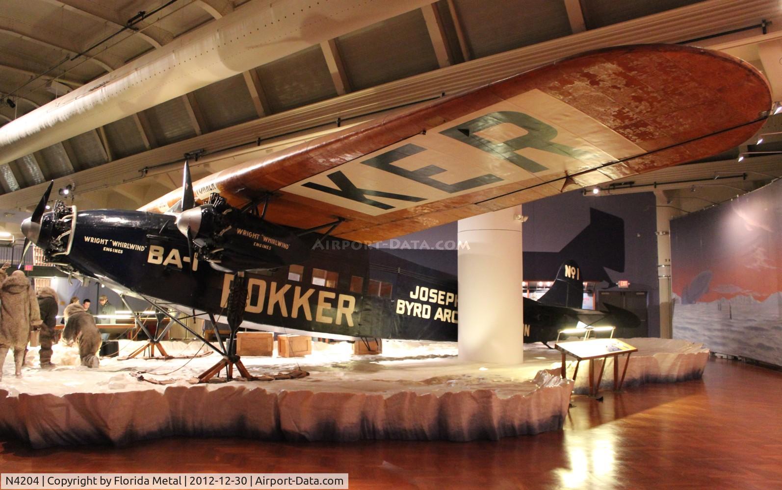 N4204, Fokker F-VII (TRI-MOTOR) C/N 5208, Fokker F-VII Trimotor at Henry Ford Museum
