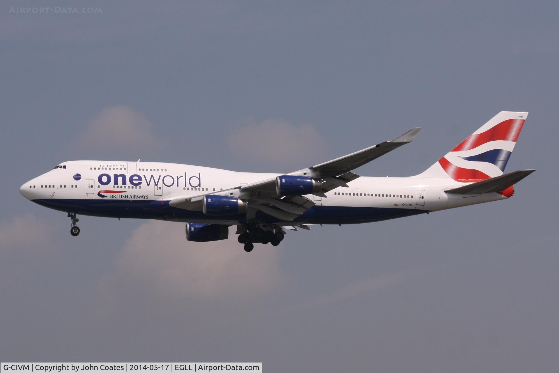G-CIVM, 1997 Boeing 747-436 C/N 28700, Arriving 27L
