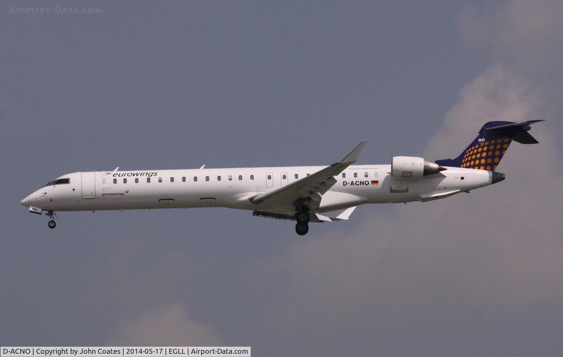 D-ACNO, 2010 Bombardier CRJ-900 NG (CL-600-2D24) C/N 15255, Arriving 27L