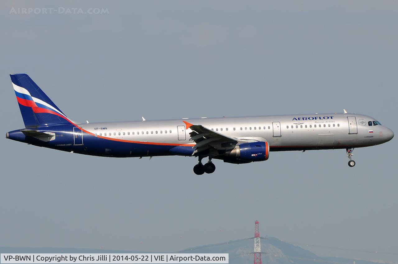 VP-BWN, 2004 Airbus A321-211 C/N 2330, Aeroflot