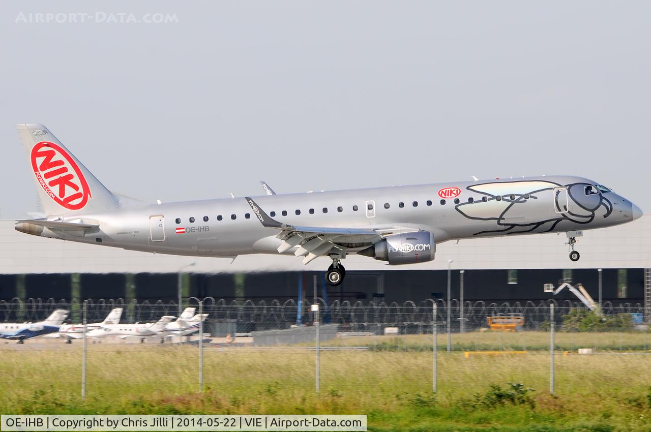 OE-IHB, 2009 Embraer 190LR (ERJ-190-100LR) C/N 19000294, NIKI