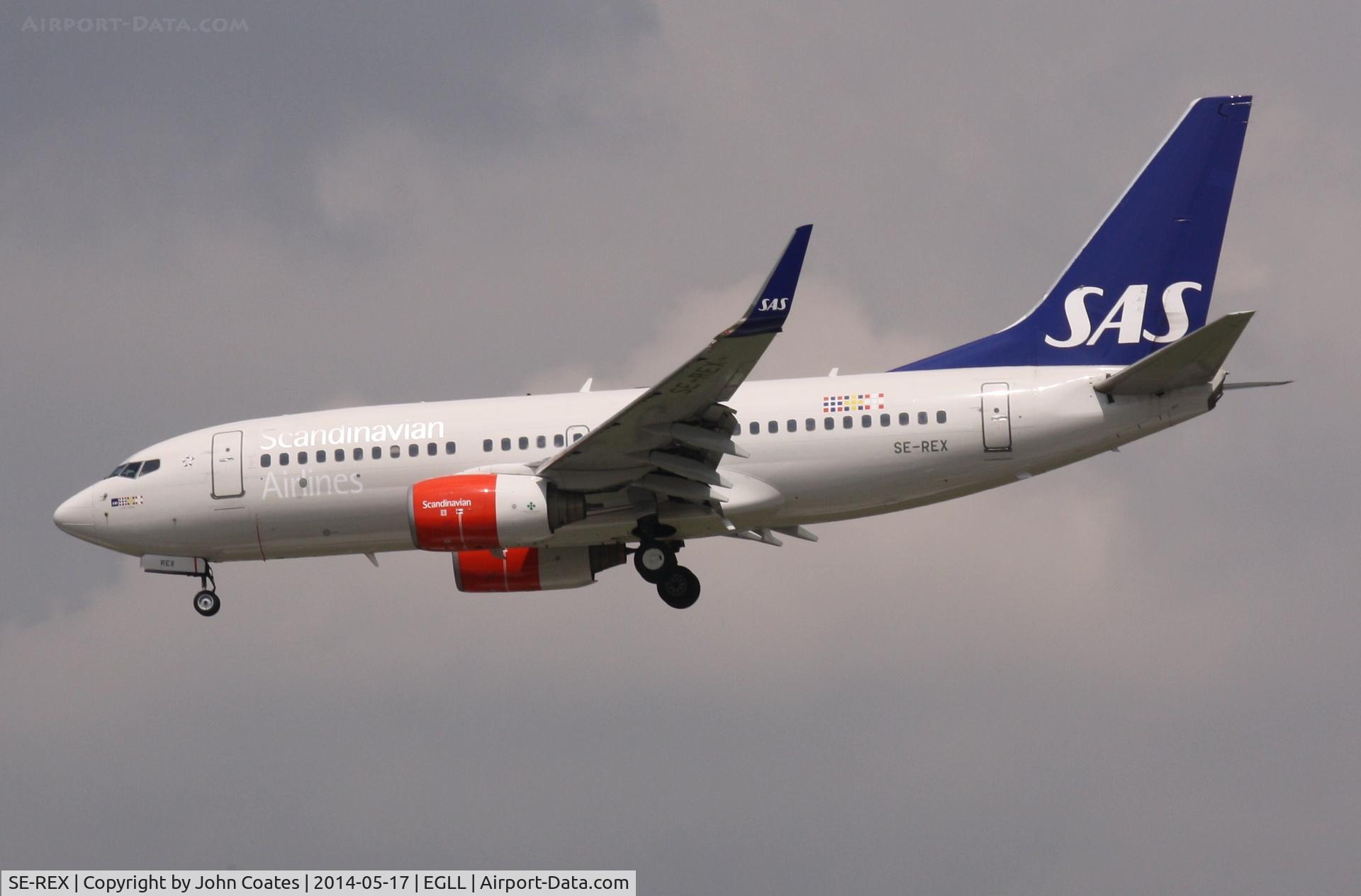 SE-REX, 2002 Boeing 737-76N C/N 33418, Arriving 27L