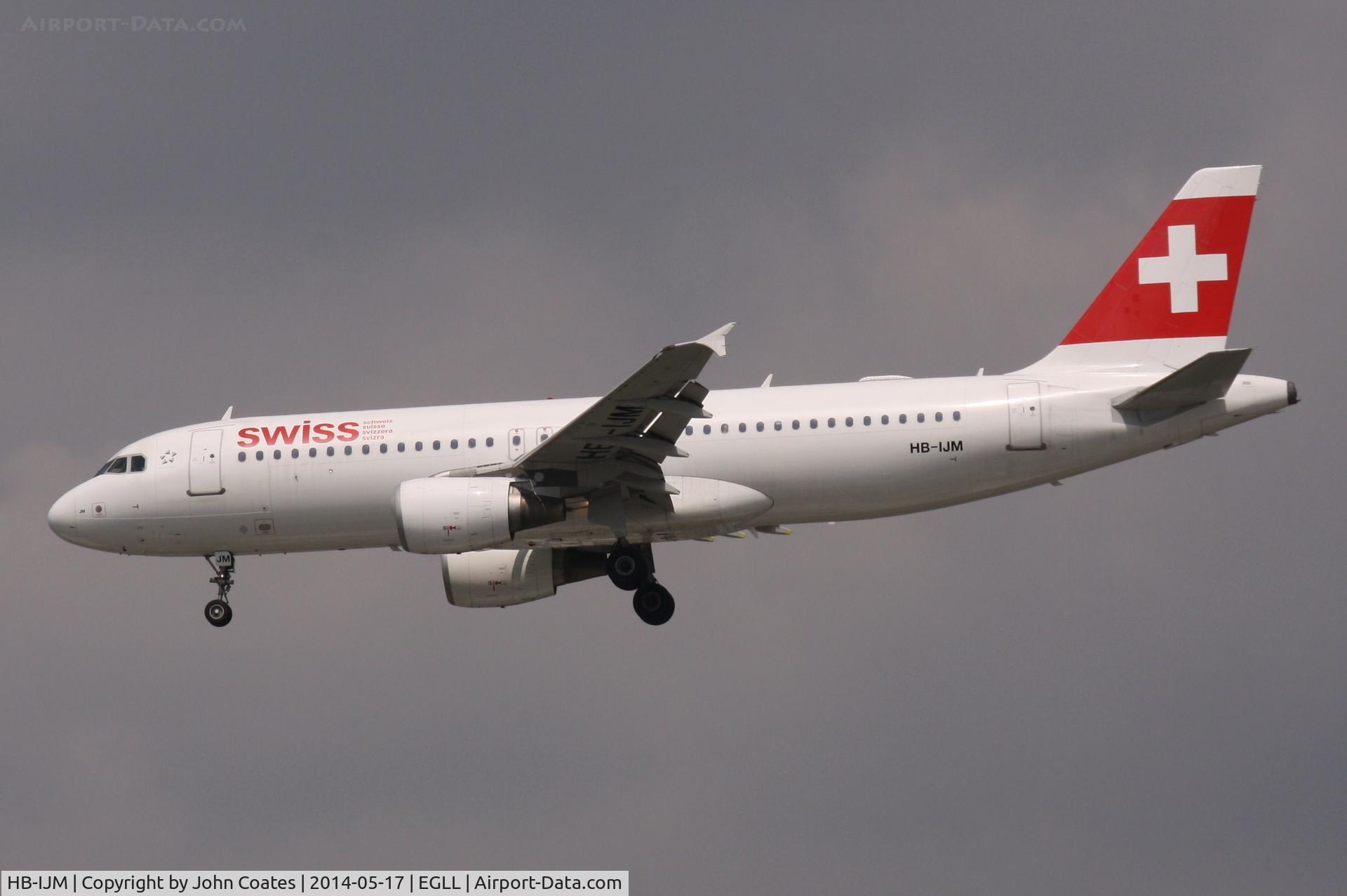 HB-IJM, 1996 Airbus A320-214 C/N 635, Arriving 27L